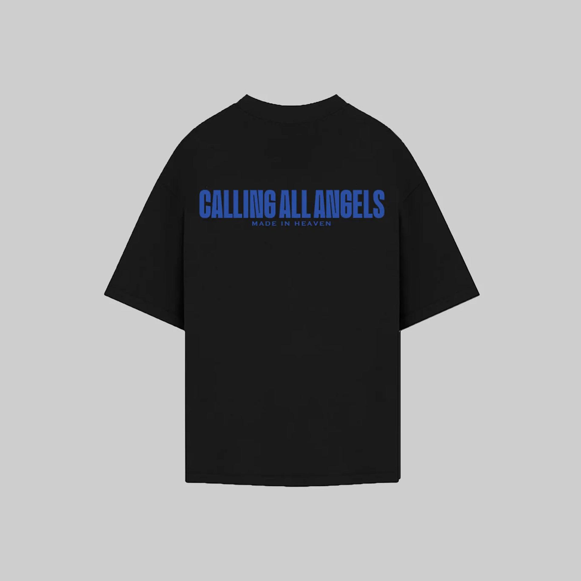 Black Logo T-shirt From Calling All Angels - WECRE8