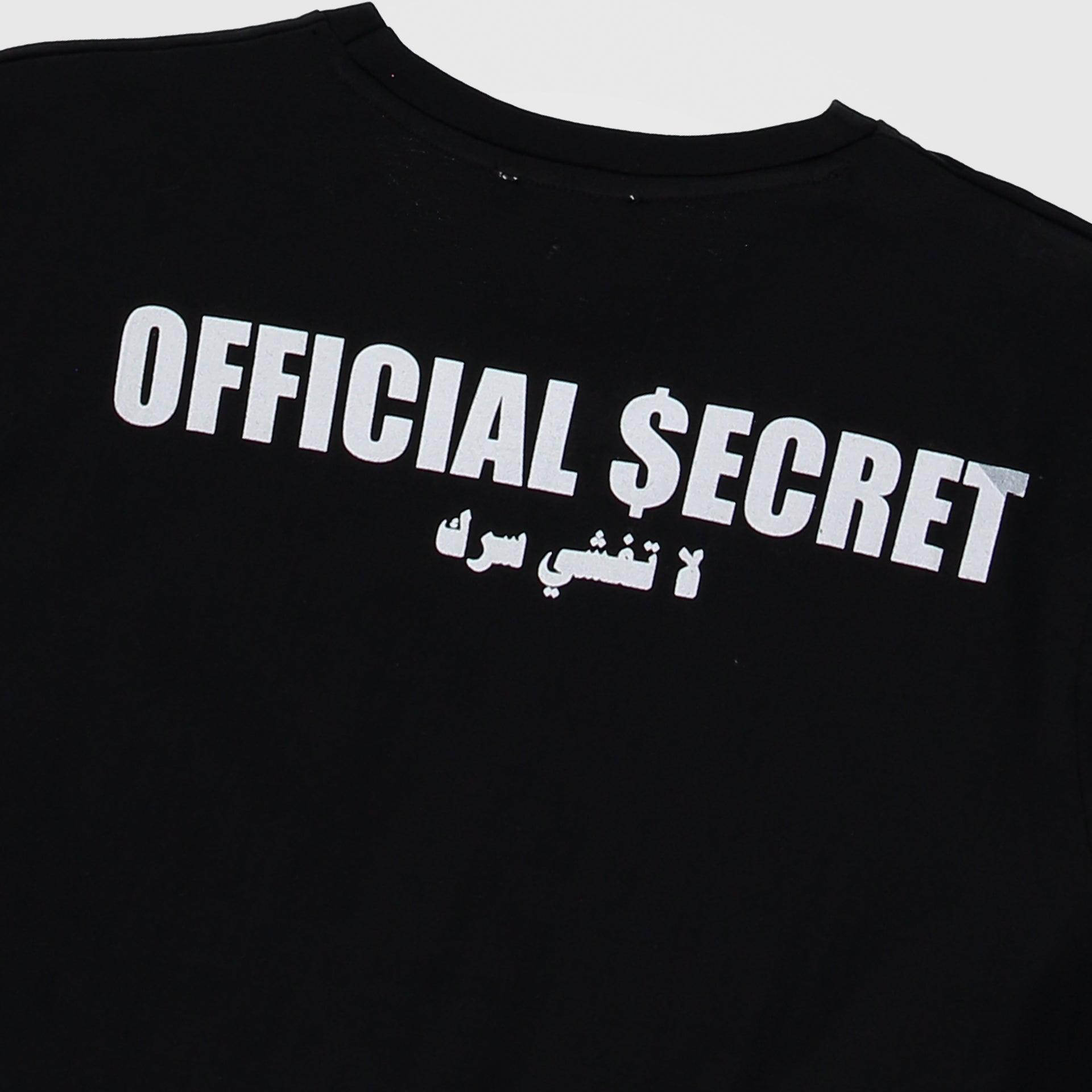 Black Mr. Cash Cotton T-shirt By Official Secret - WECRE8
