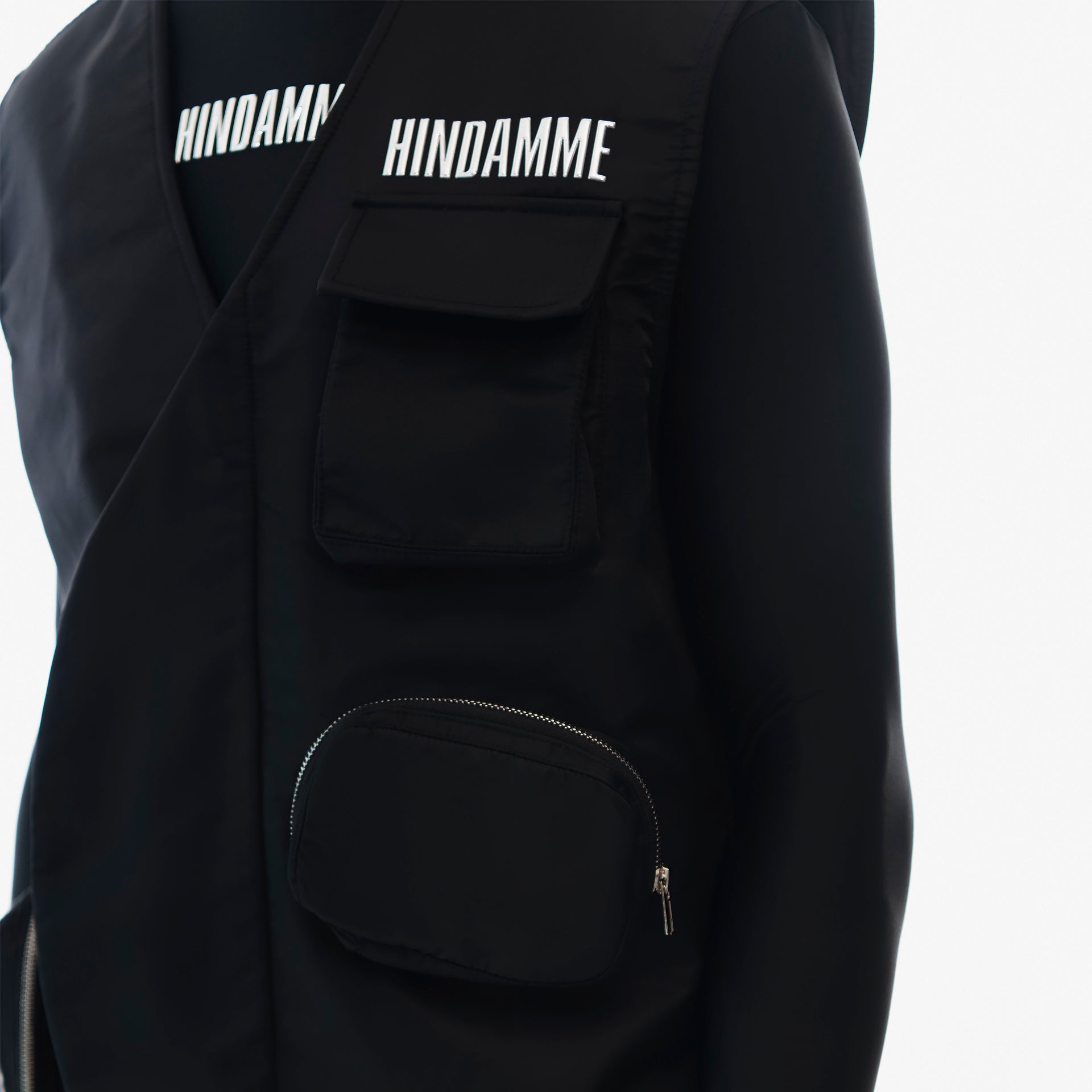 Black NYLON PADDED TRAVELER VEST BY HINDAMME - WECRE8