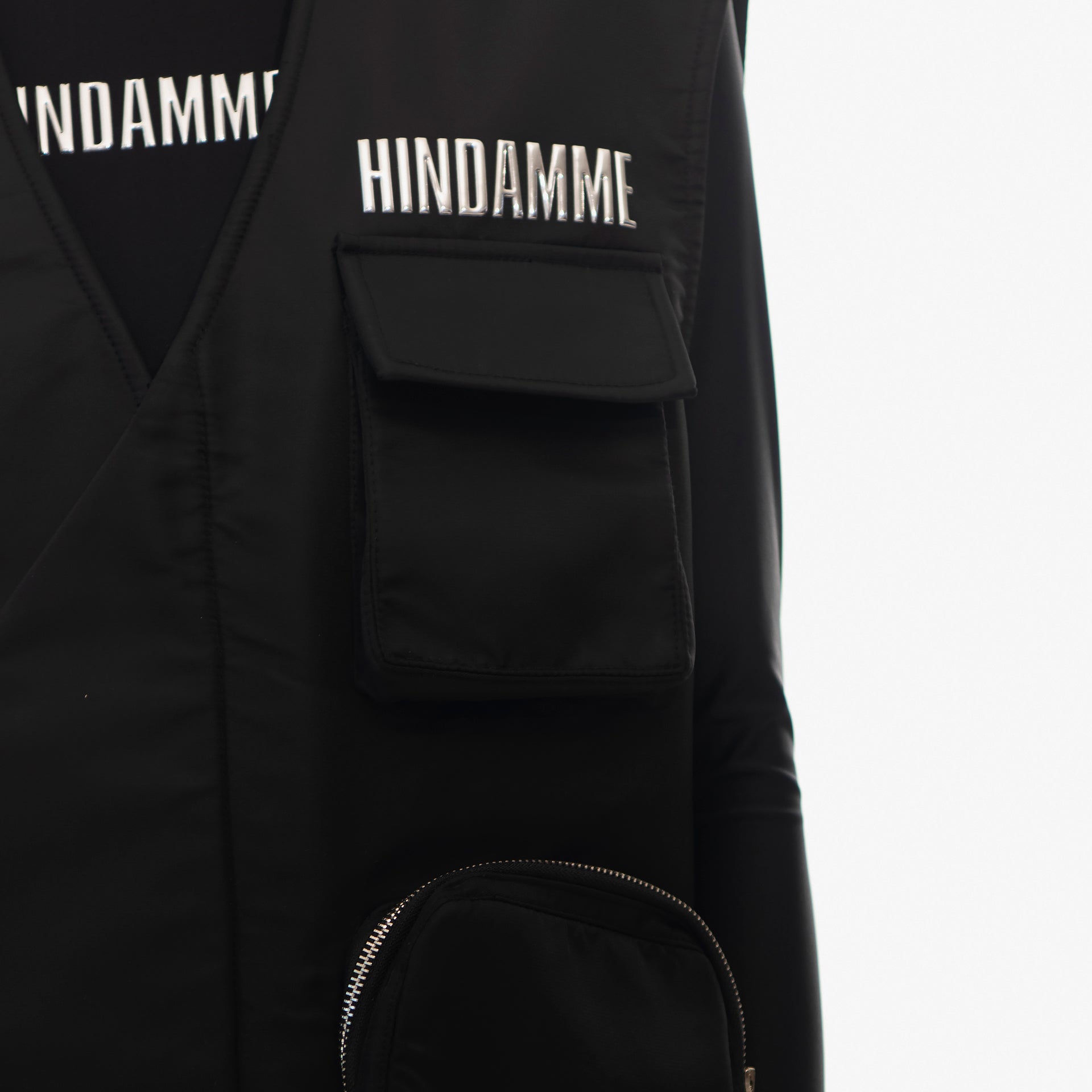 Black NYLON PADDED TRAVELER VEST BY HINDAMME - WECRE8