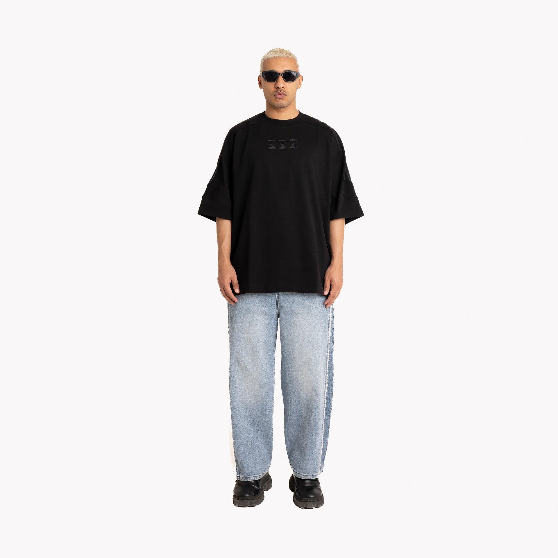 Black Oversize Cotton T-shirt By S32 - WECRE8