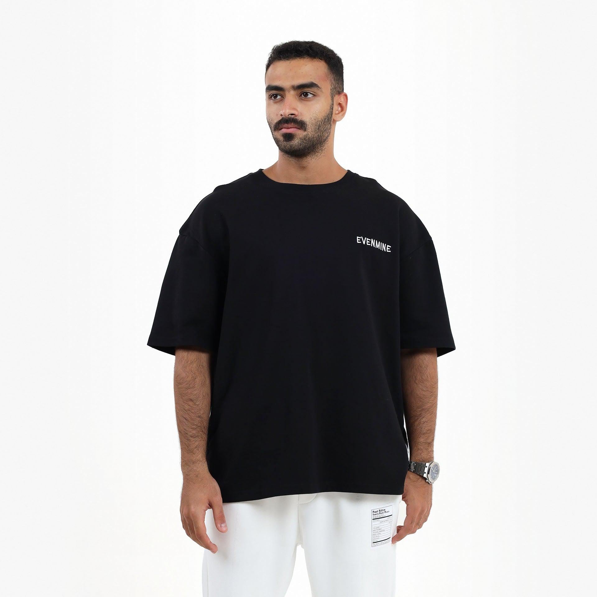 Black Oversize T-shirt From Evenmine - WECRE8