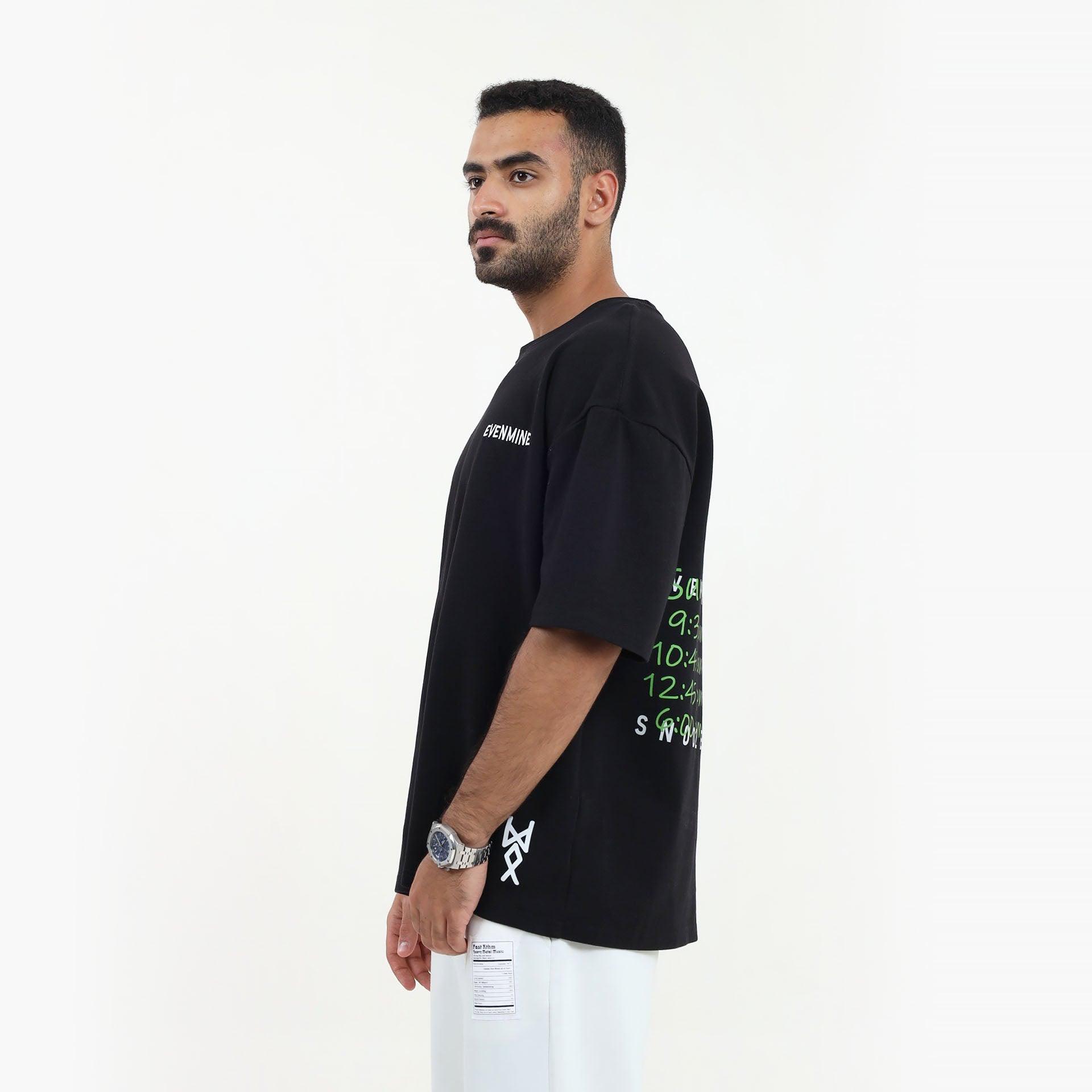 Black Oversize T-shirt From Evenmine - WECRE8