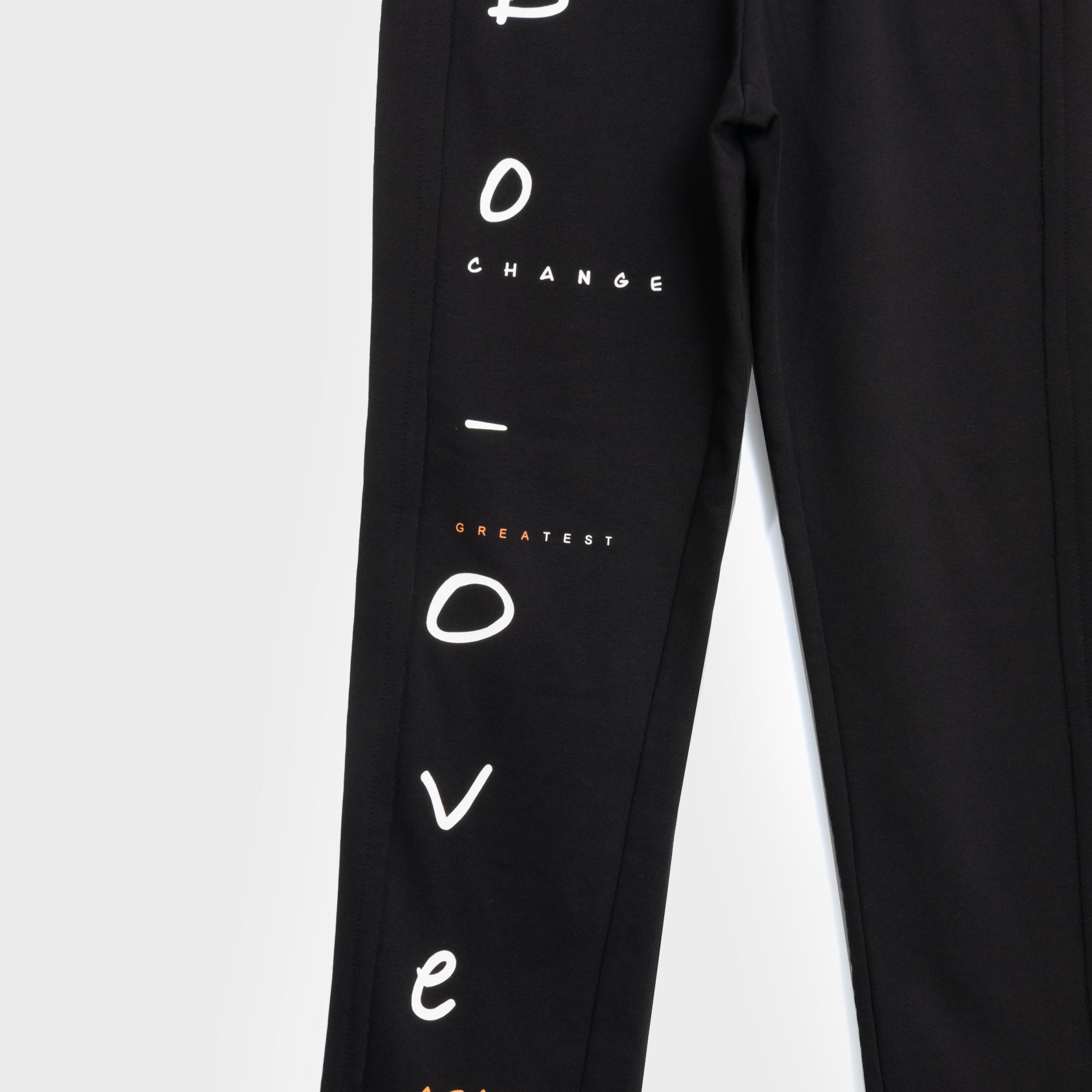 Black Printed straight cotton Pants From Invert - WECRE8