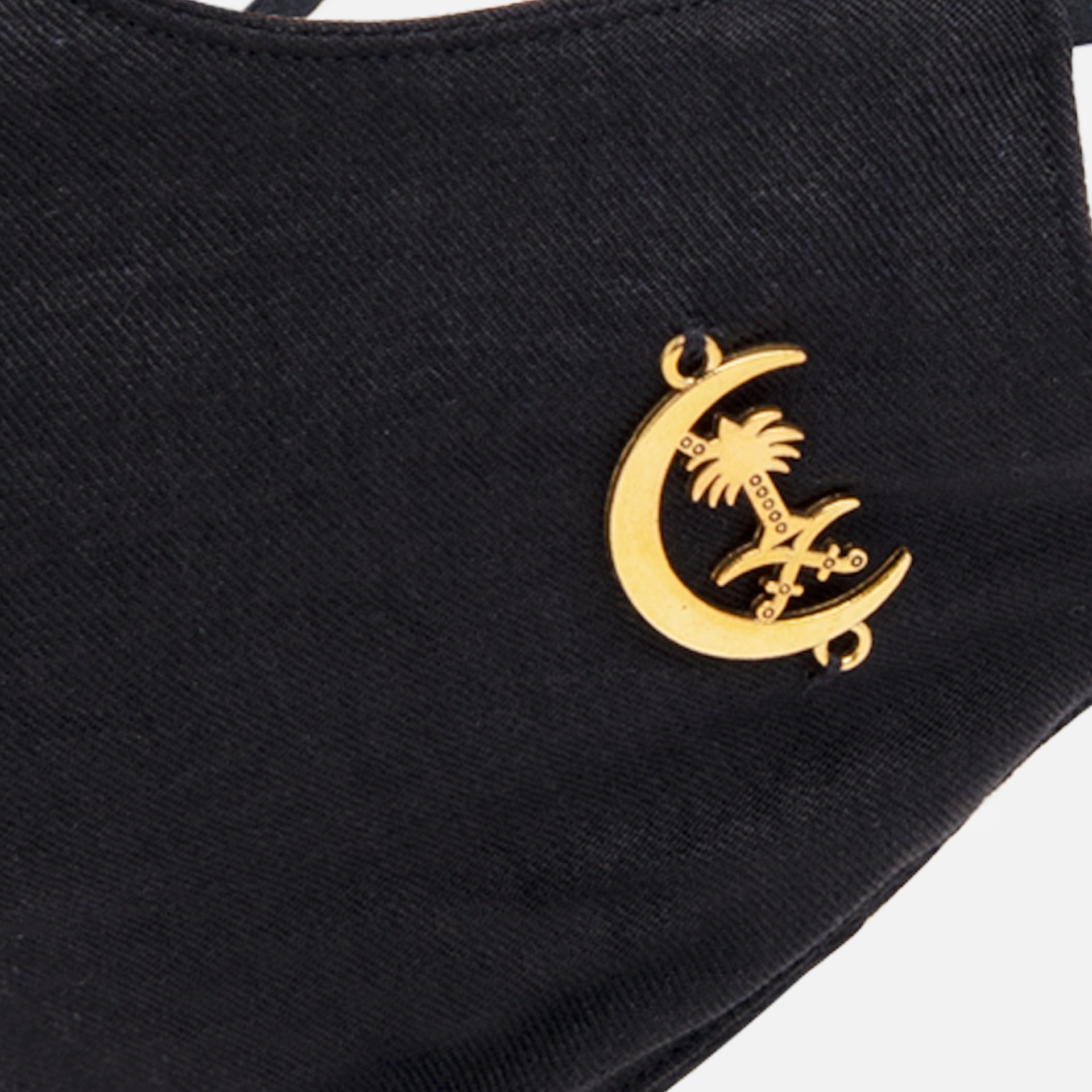 Black Saudi National Flag Mask By Aurora - WECRE8