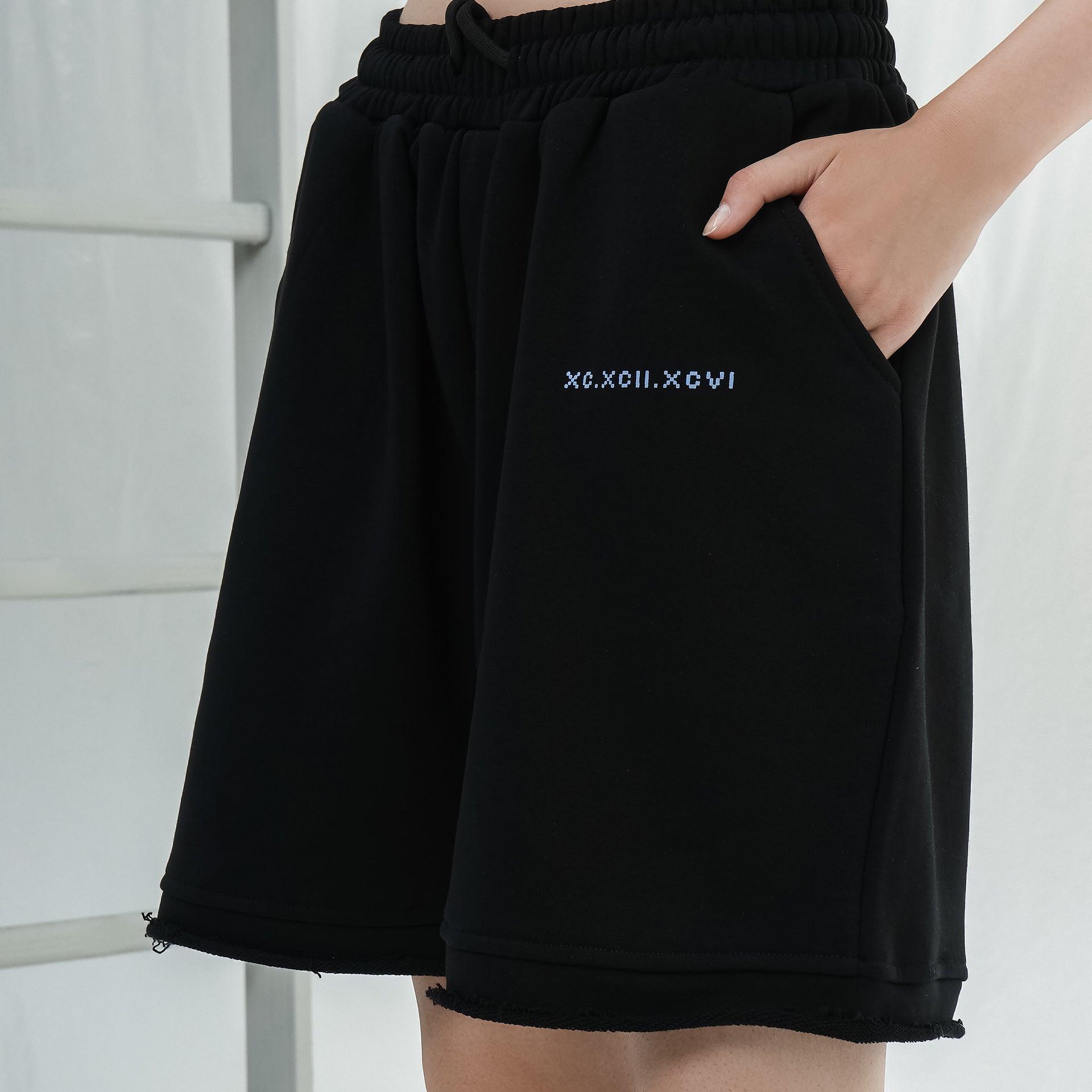 Black Shorts With Front Logo From Unstable - WECRE8