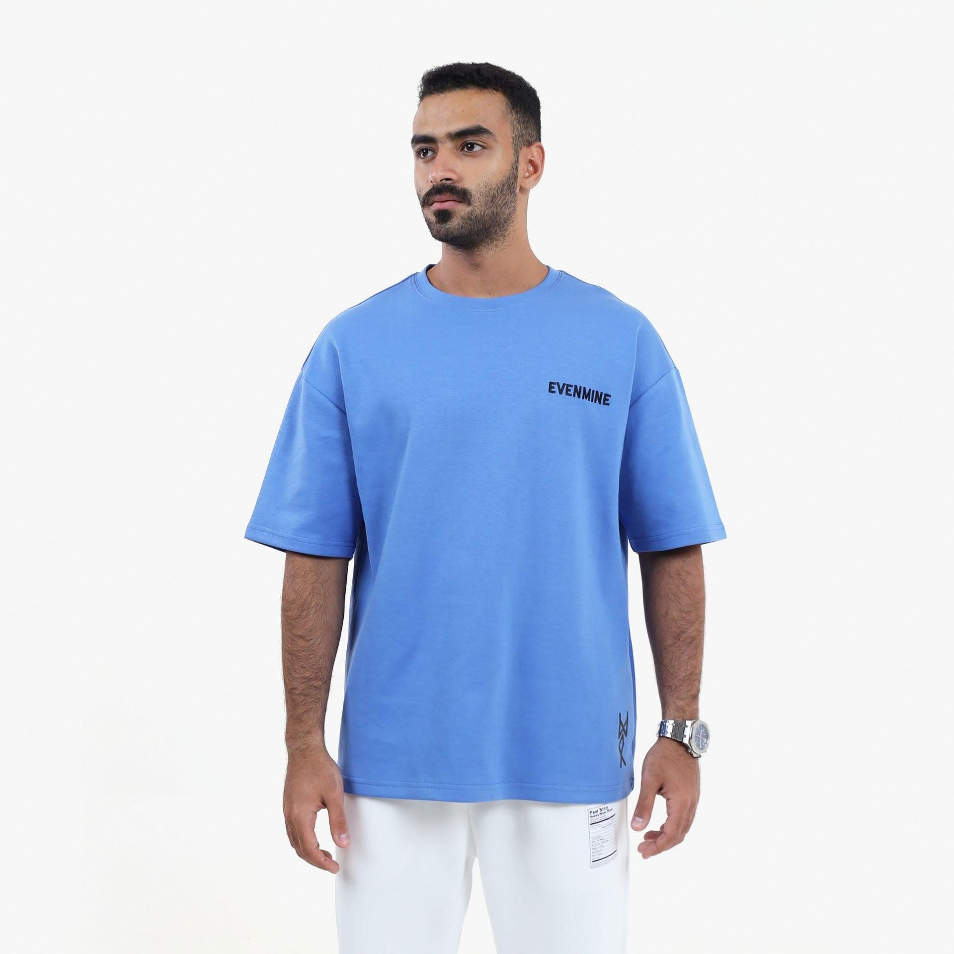 Blue Oversize T-shirt From Evenmine - WECRE8