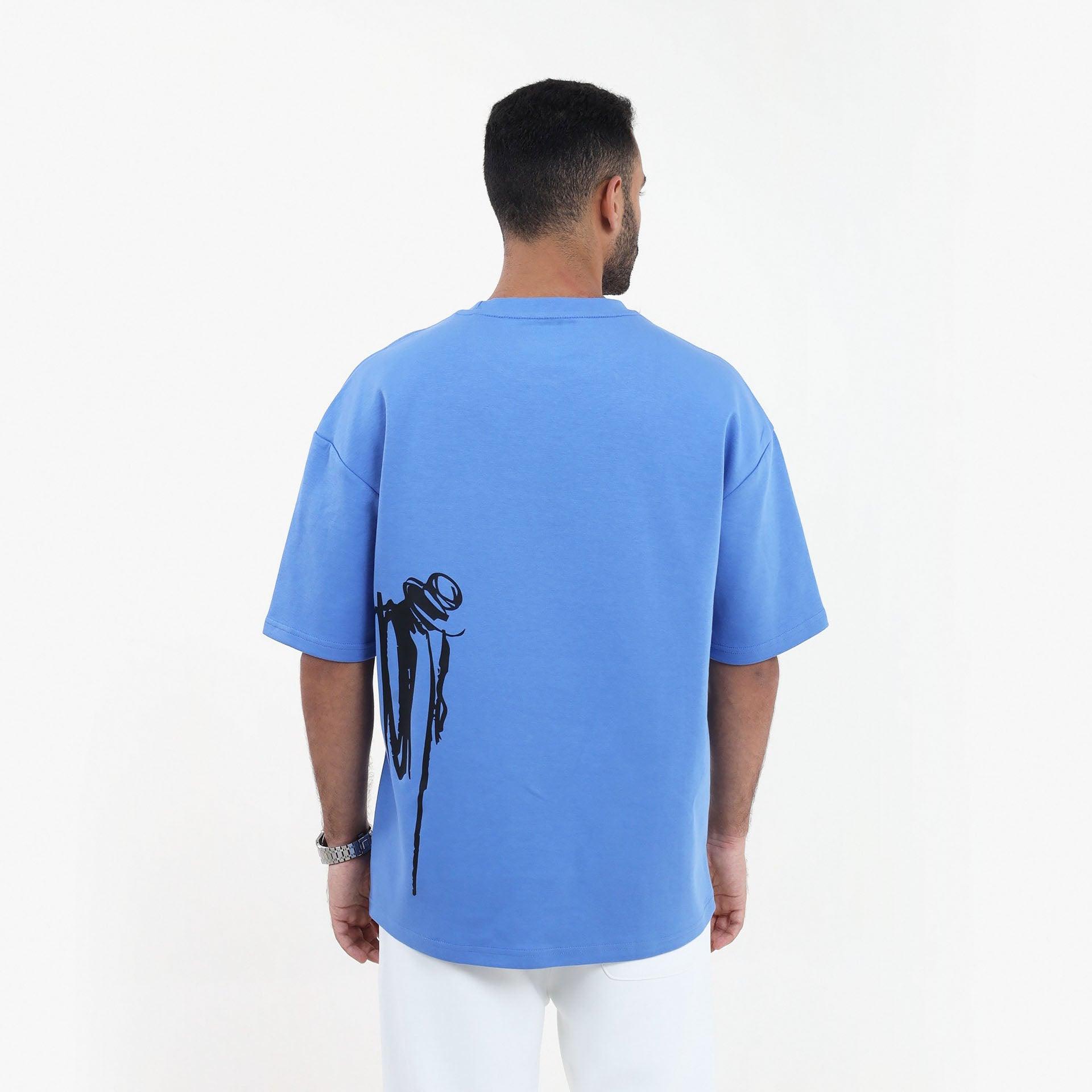 Blue Oversize T-shirt From Evenmine - WECRE8