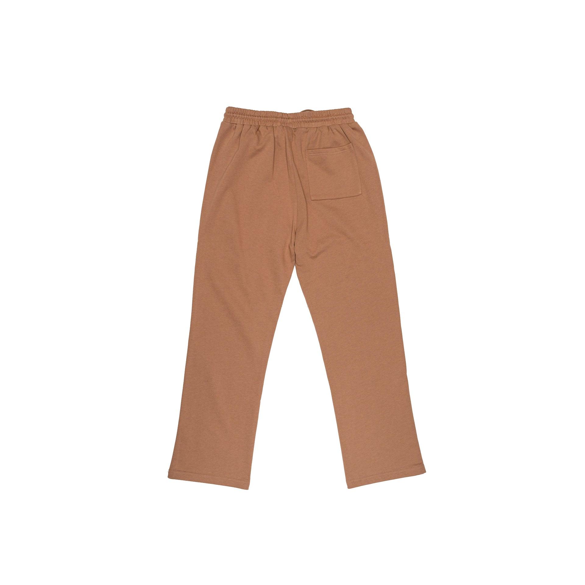 Brown Cotton Sweatpants by Brandtionary - WECRE8