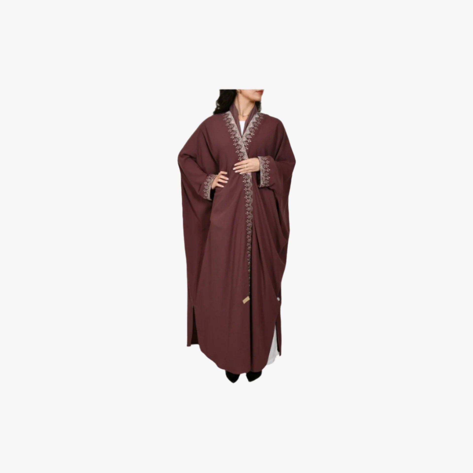 Brown Hijazi Abaya From Bisht Design - WECRE8