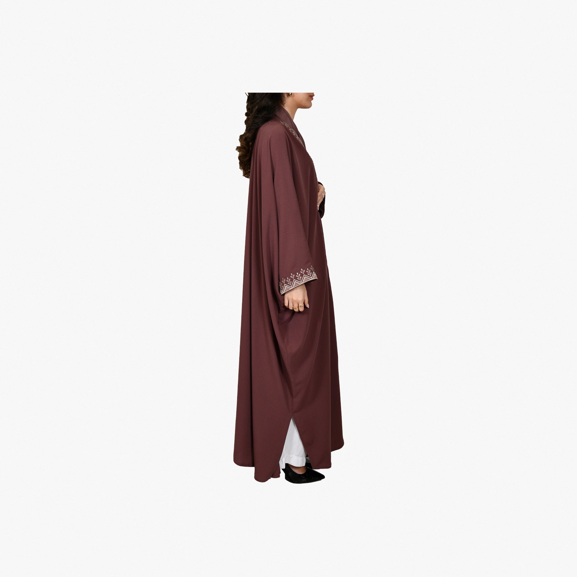 Brown Hijazi Abaya From Bisht Design - WECRE8