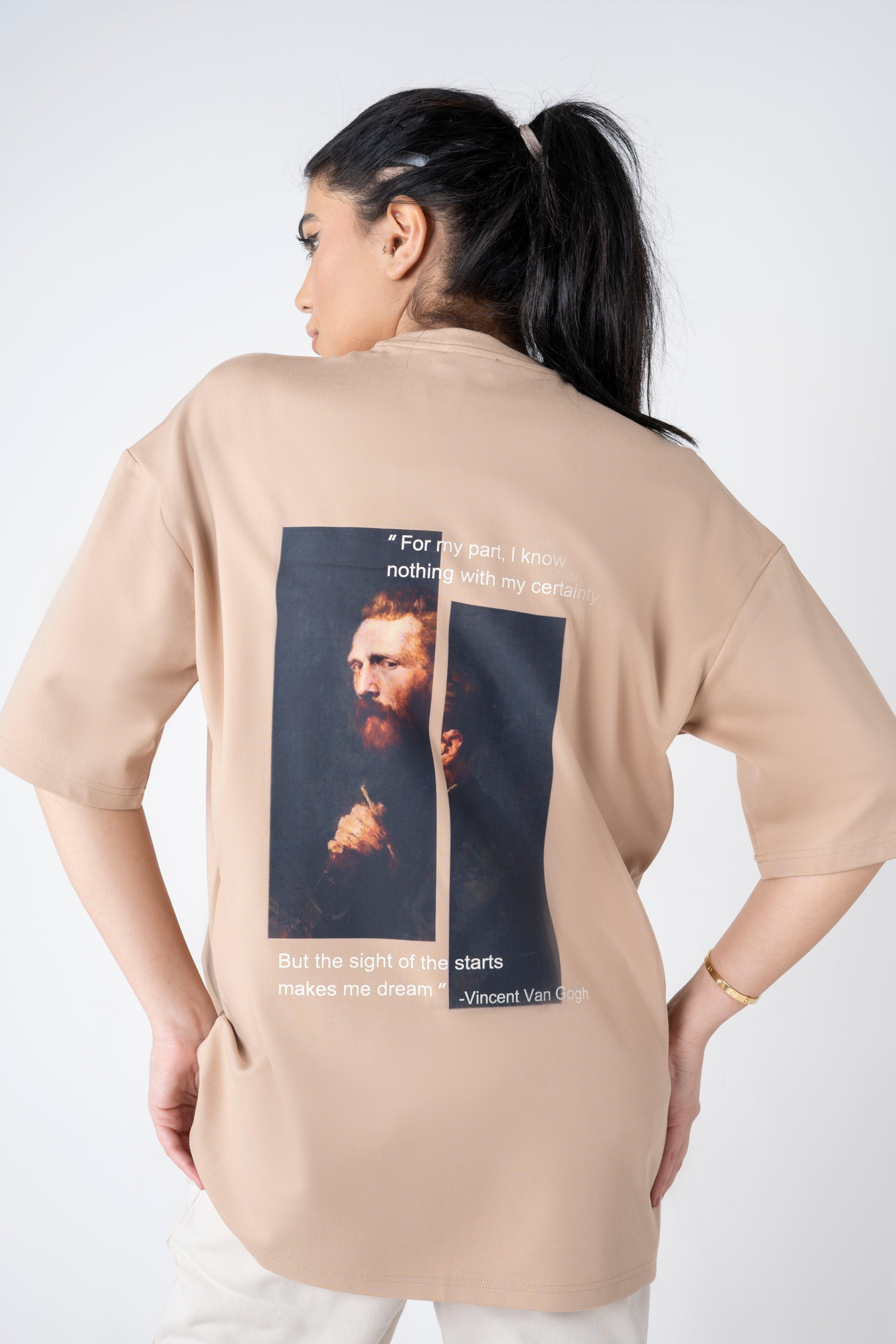 Brown Van Gogh T-shirt From Z Brand - WECRE8