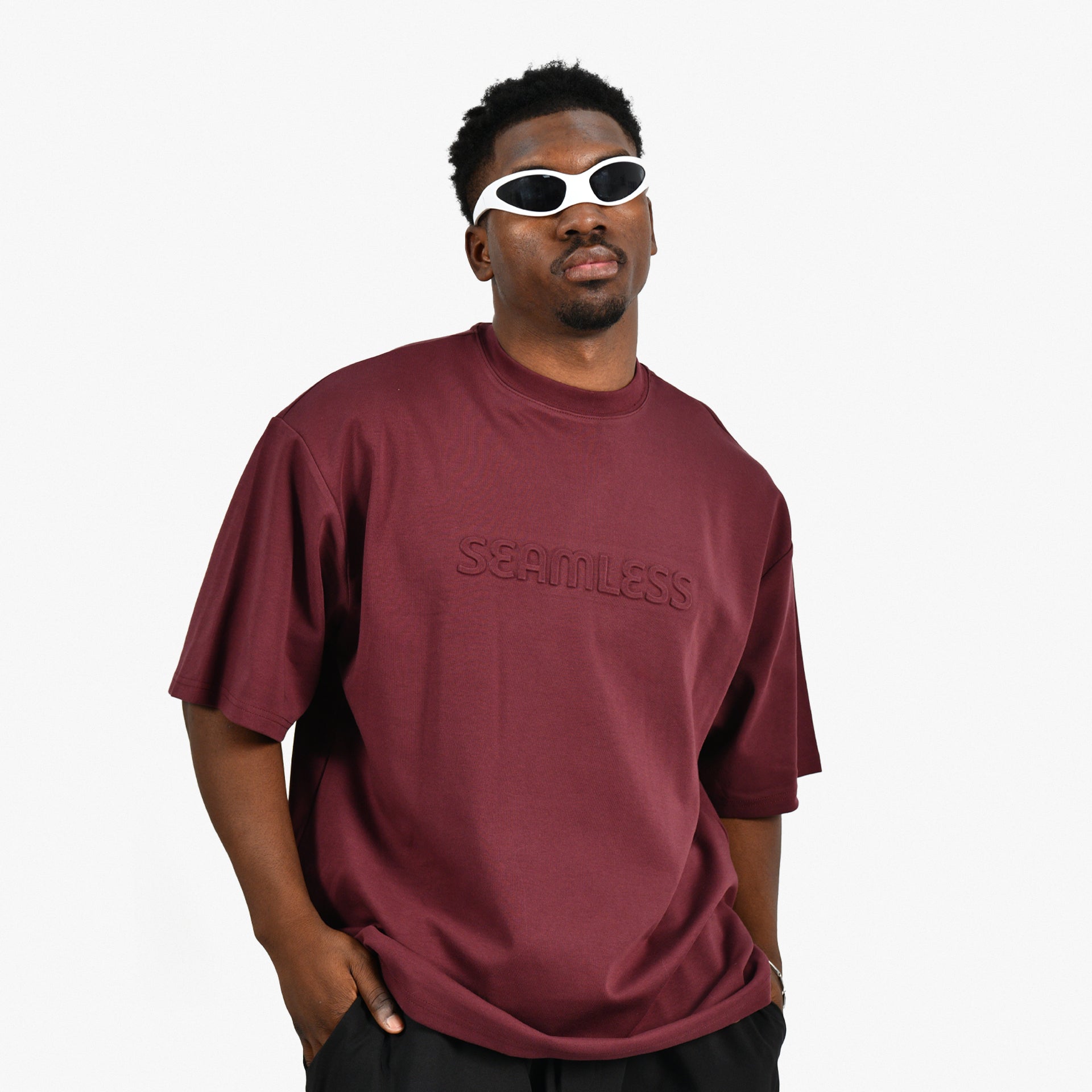 Burgundy Seamless T-shirt From Unisi - WECRE8