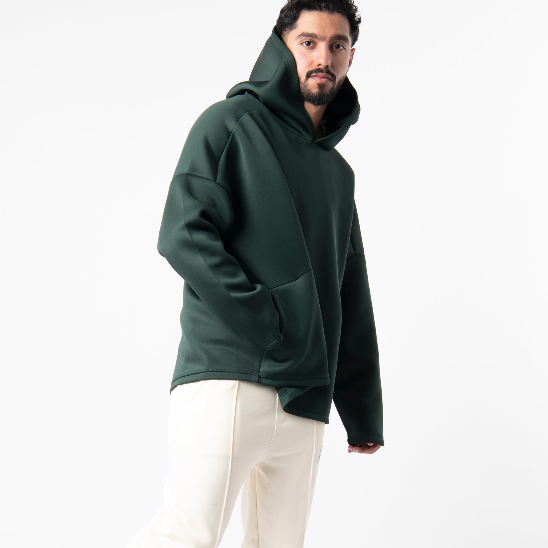 Dark Green Spring Oversize Hoodie From The Palm - WECRE8