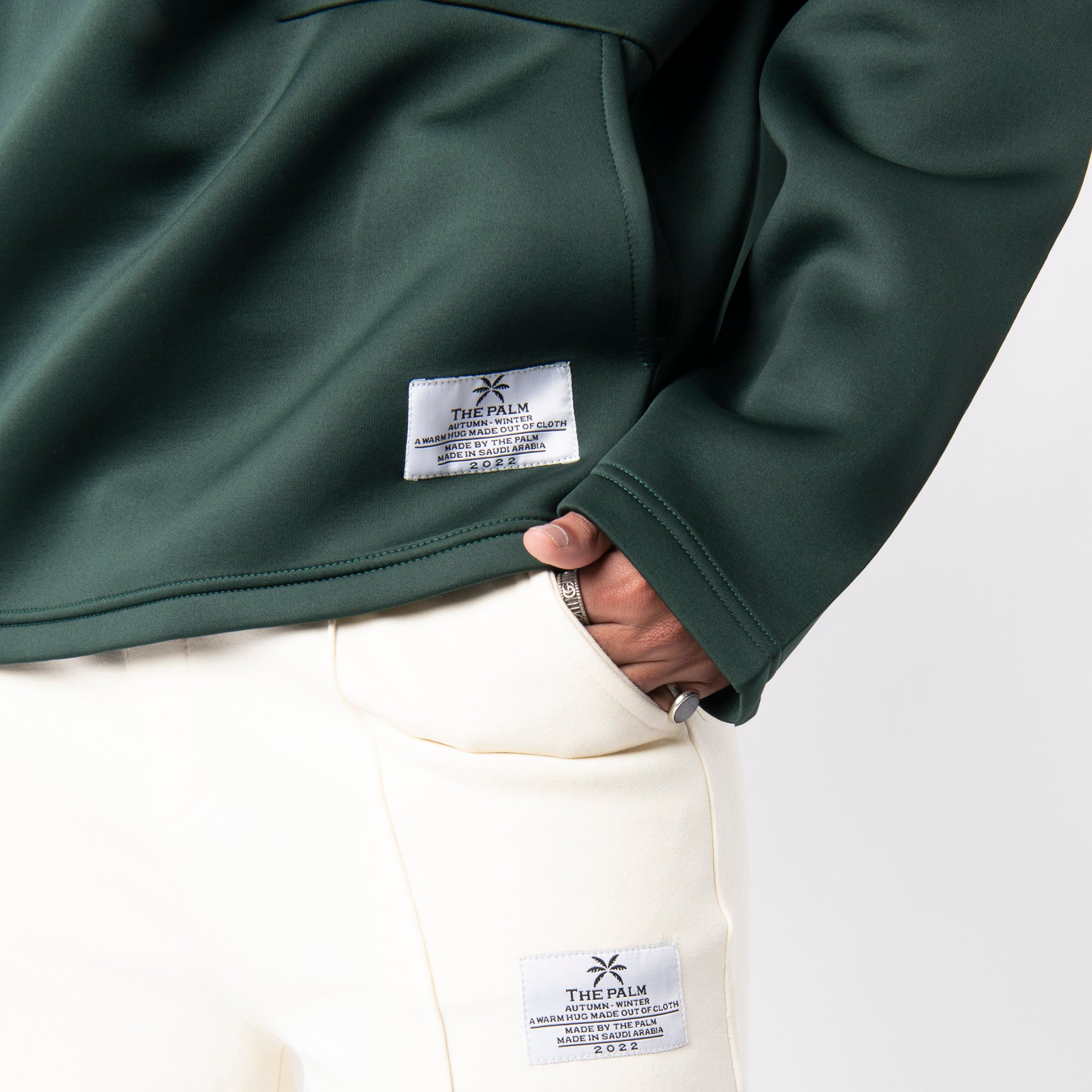 Dark Green Spring Oversize Hoodie From The Palm - WECRE8