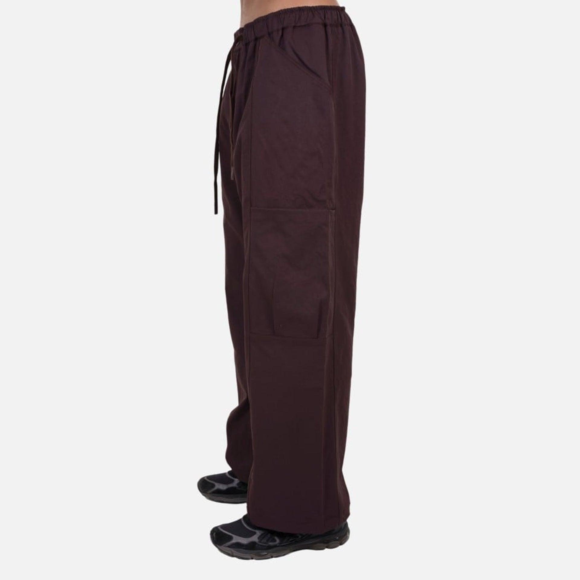 Dark Purple Pants With Side Pockets By Dracaena Cinnabari - WECRE8