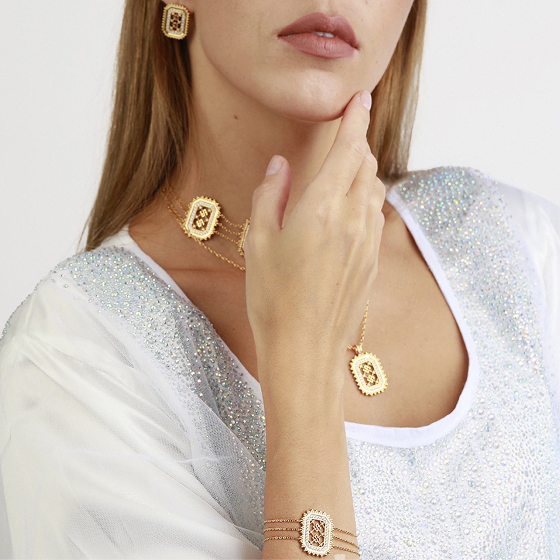 Ritaj Gold Earrings From Le-Soleil