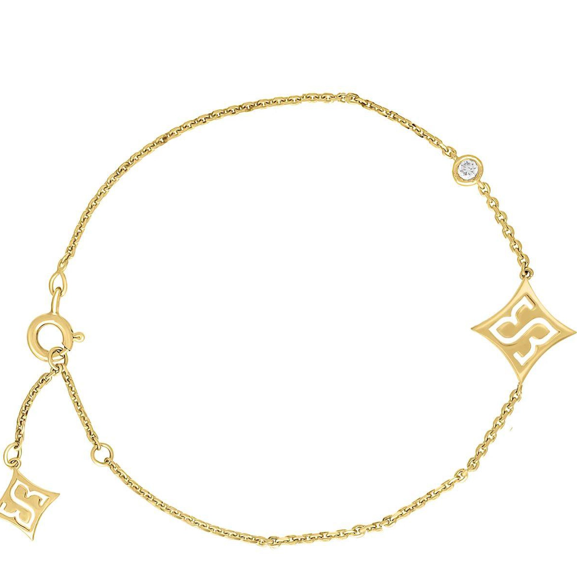 Gold Motif Bracelet From Le Soleil