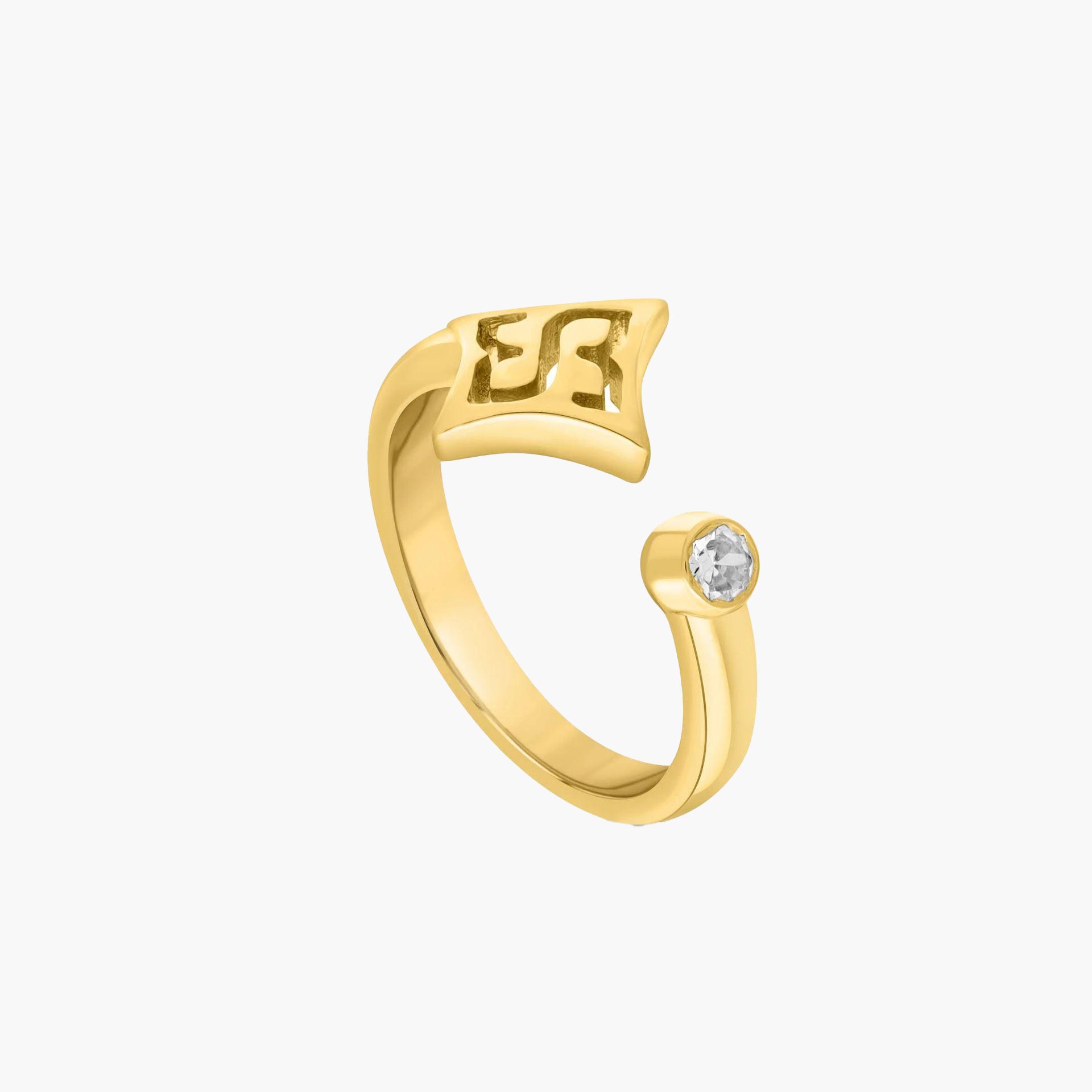 Gold Motif Ring From Le Soleil