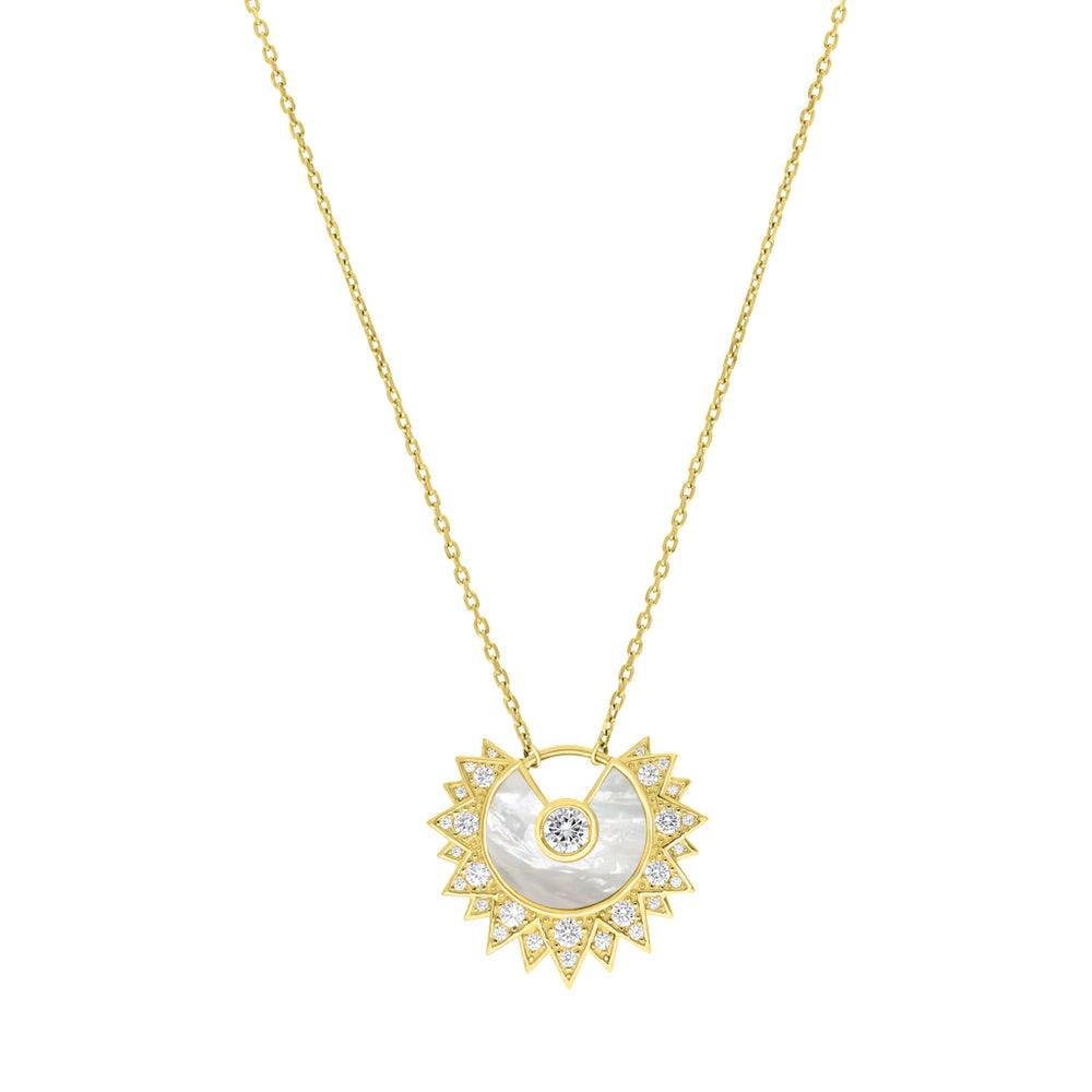 Gold Sunshine Necklace From Le-Soleil - WECRE8