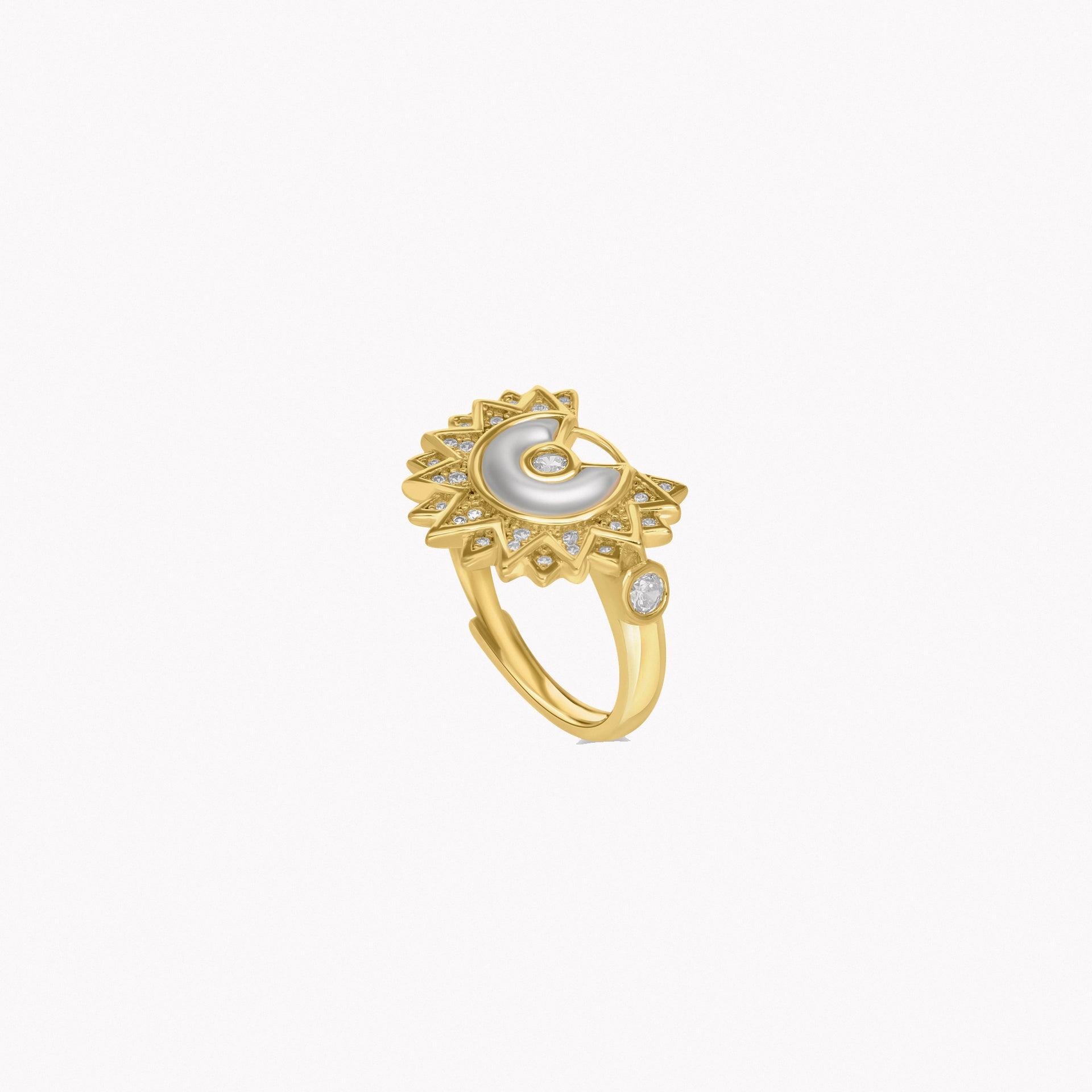 Gold Sunshine Ring From Le-Soleil - WECRE8