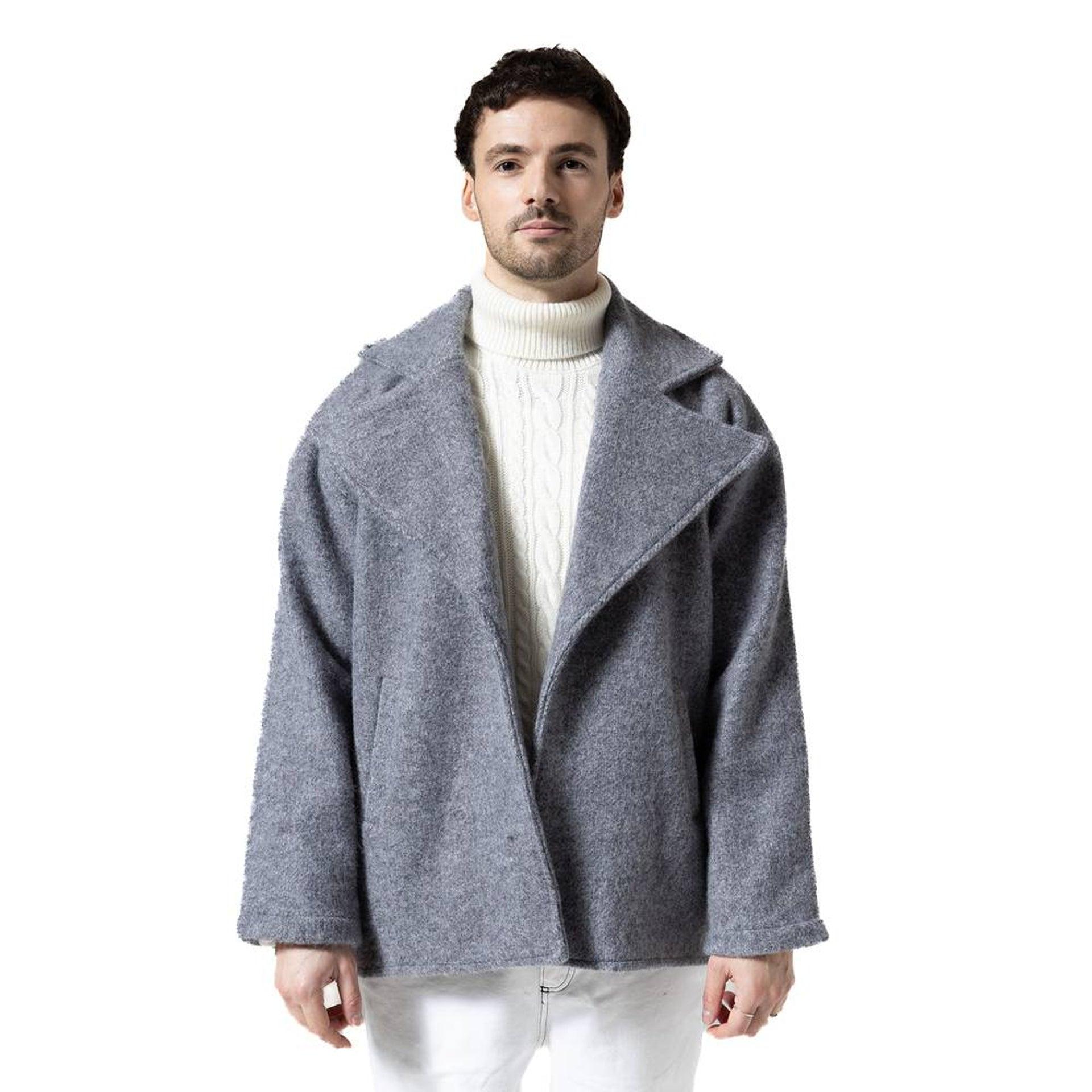 Gray Baggy Jacket From Hajruss - WECRE8