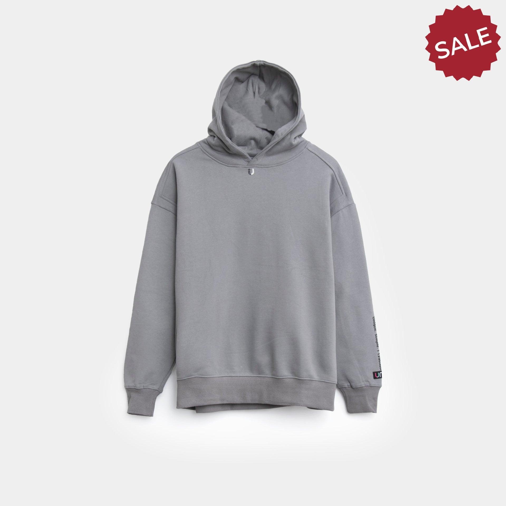 Gray Oversize Hoodie From Unisi - WECRE8