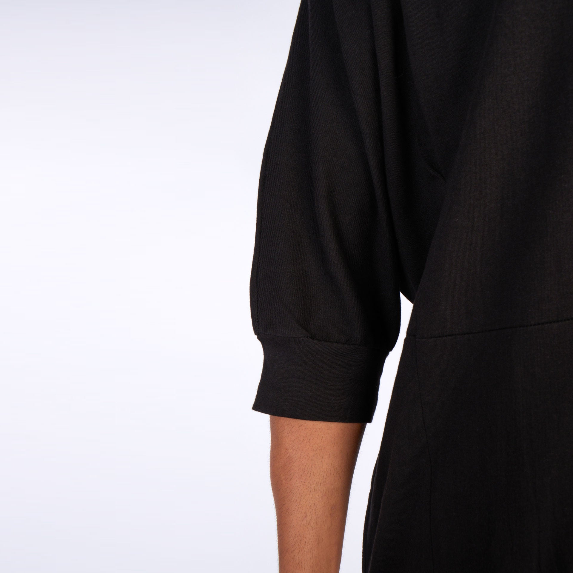 Hexagon Men's Black Deconstructed Oversized T-Shirt by Newminatis - WECRE8