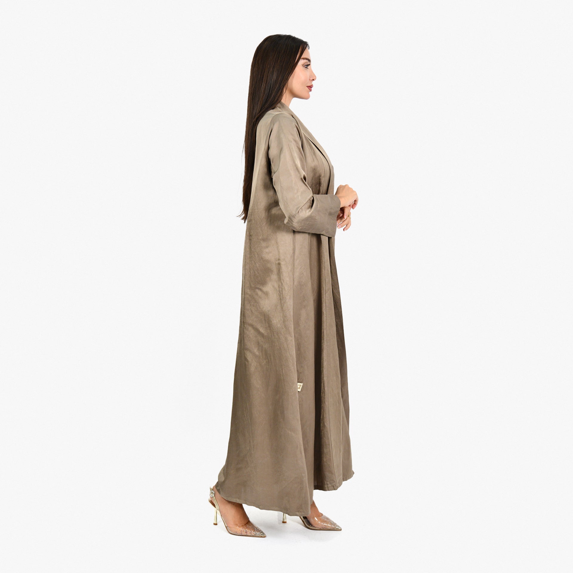 Khaki Abaya From Darzah - WECRE8