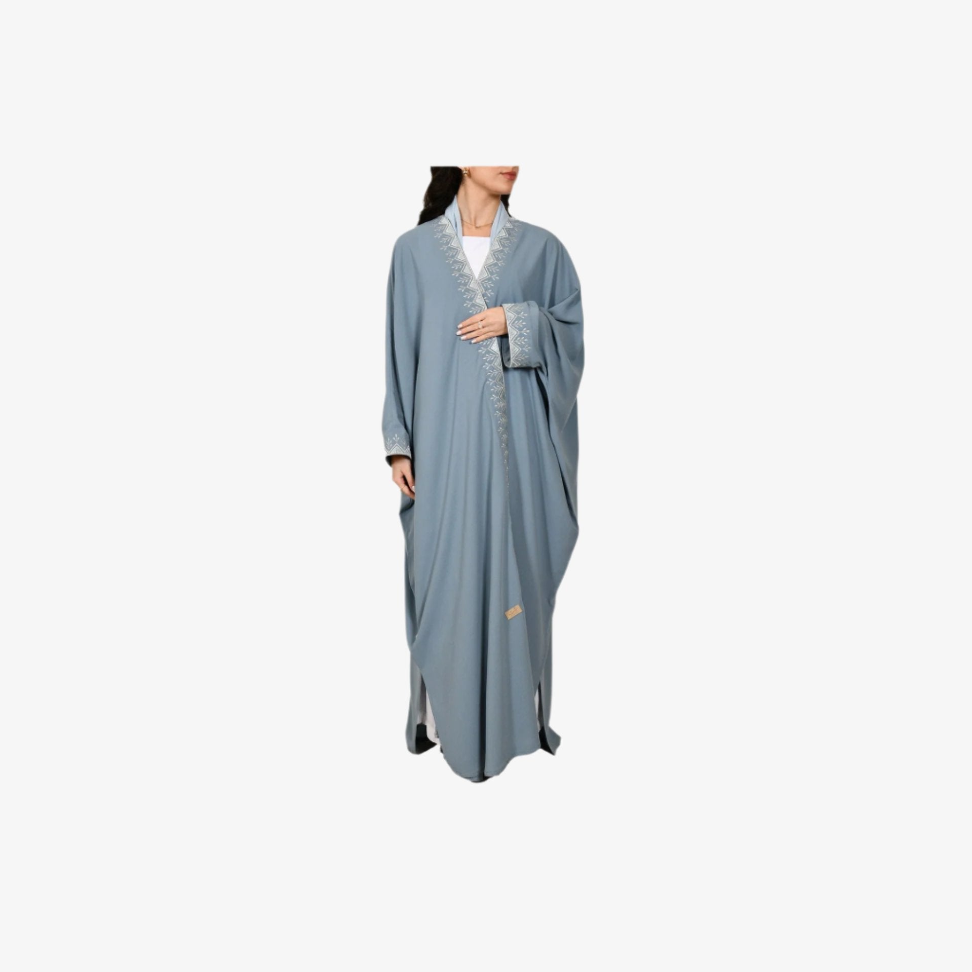 Light Blue Hijazi Abaya From Bisht Design - WECRE8