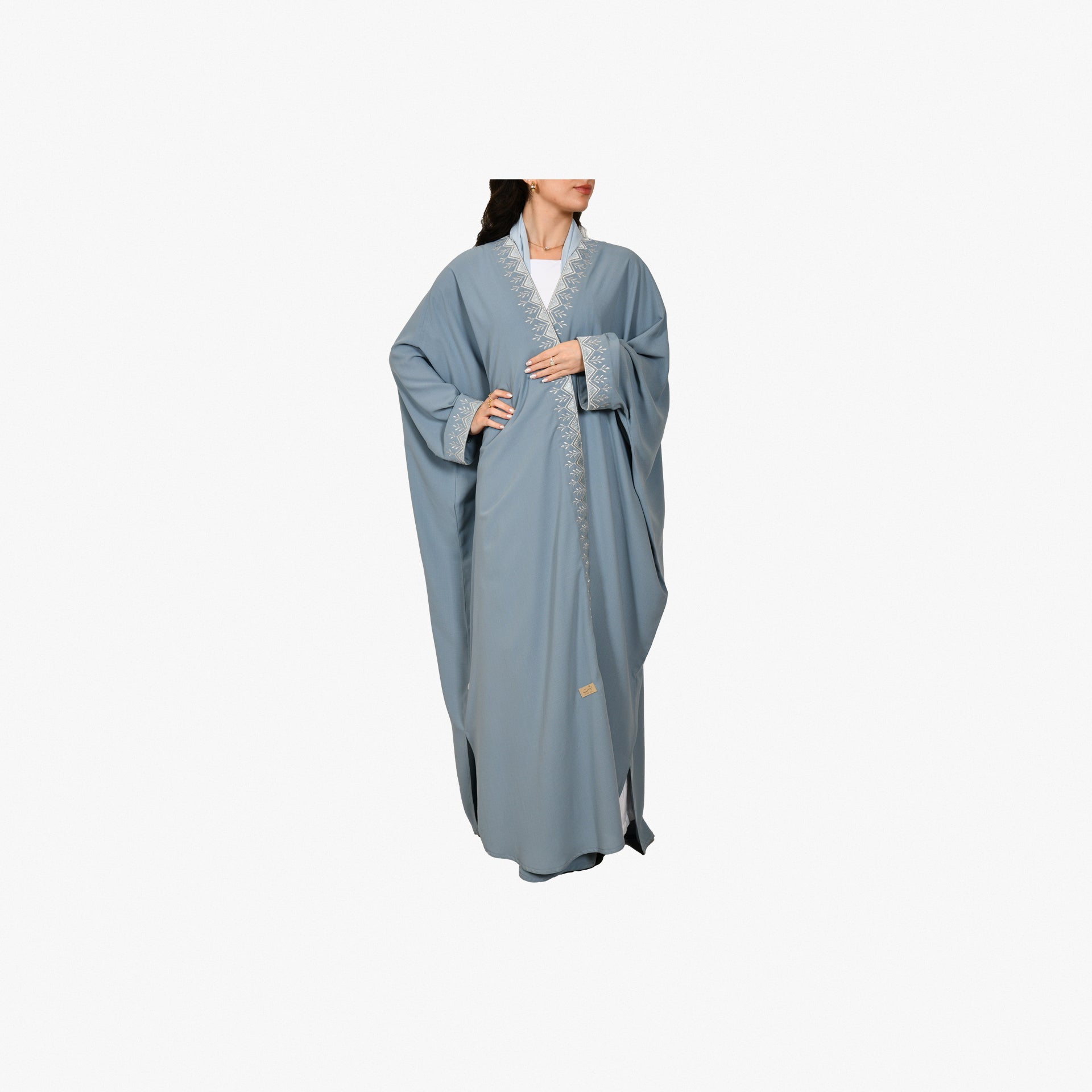 Light Blue Hijazi Abaya From Bisht Design - WECRE8