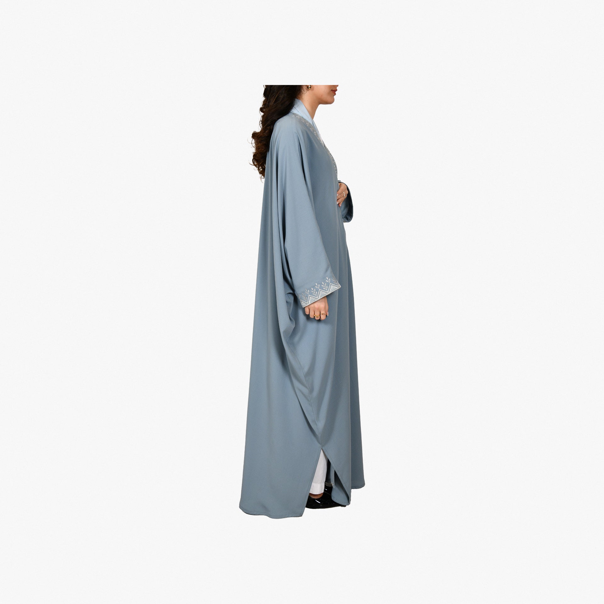 Light Blue Hijazi Abaya From Bisht Design - WECRE8