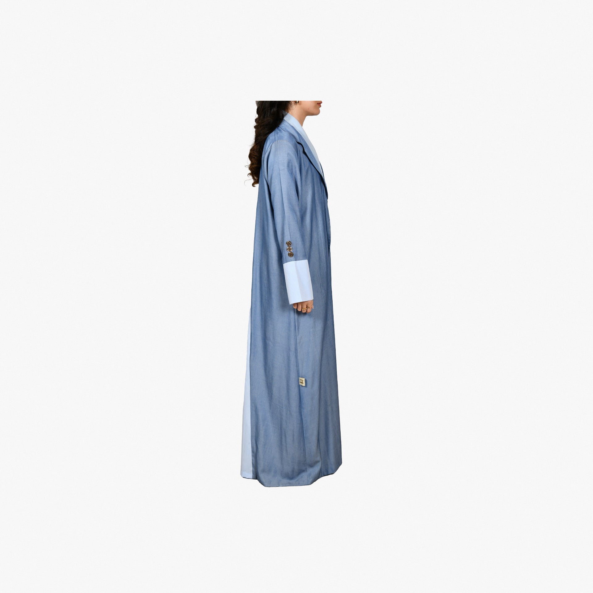 Light Blue Jeans Abaya From Darzah - WECRE8