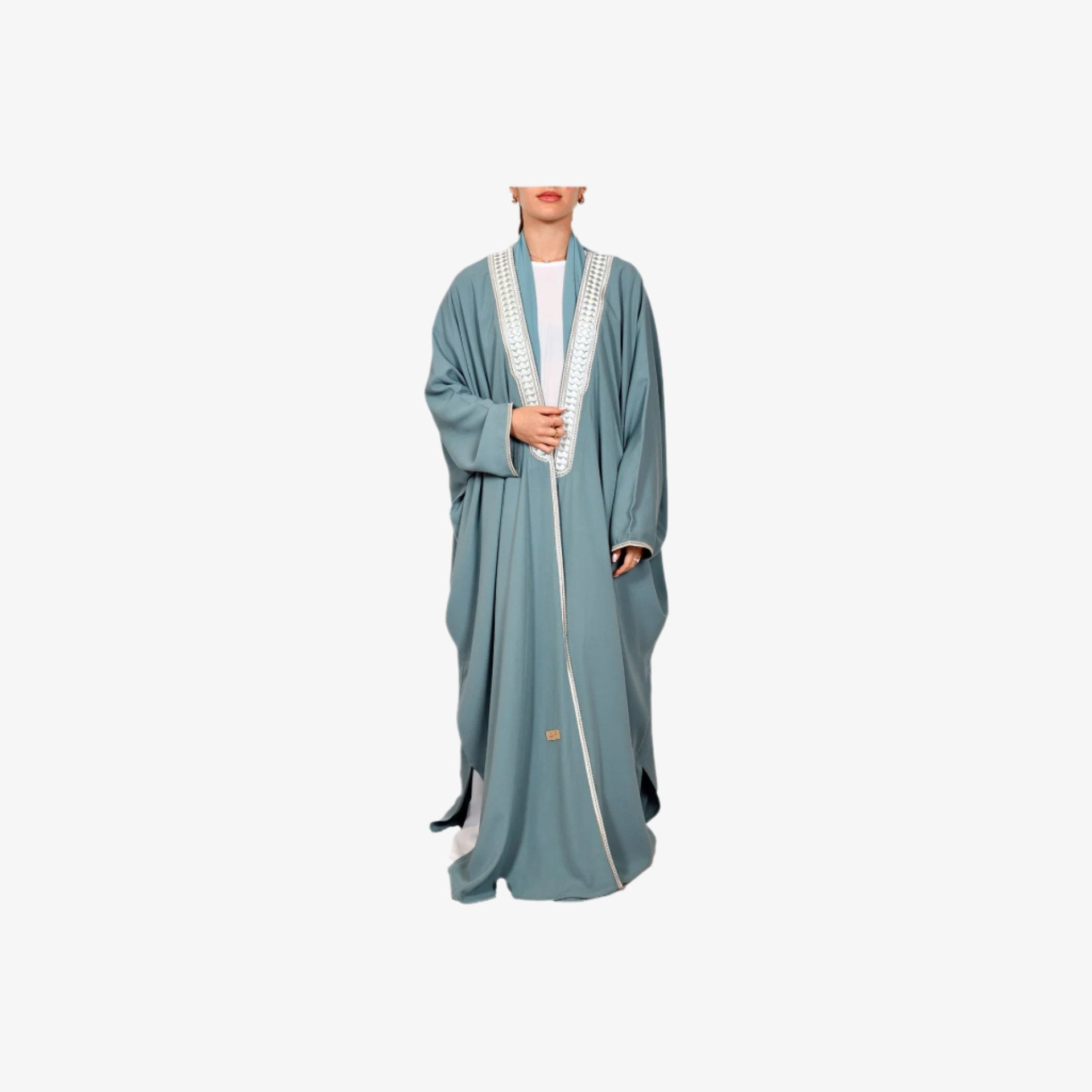 Light Blue Johara Abaya From Bisht Design - WECRE8