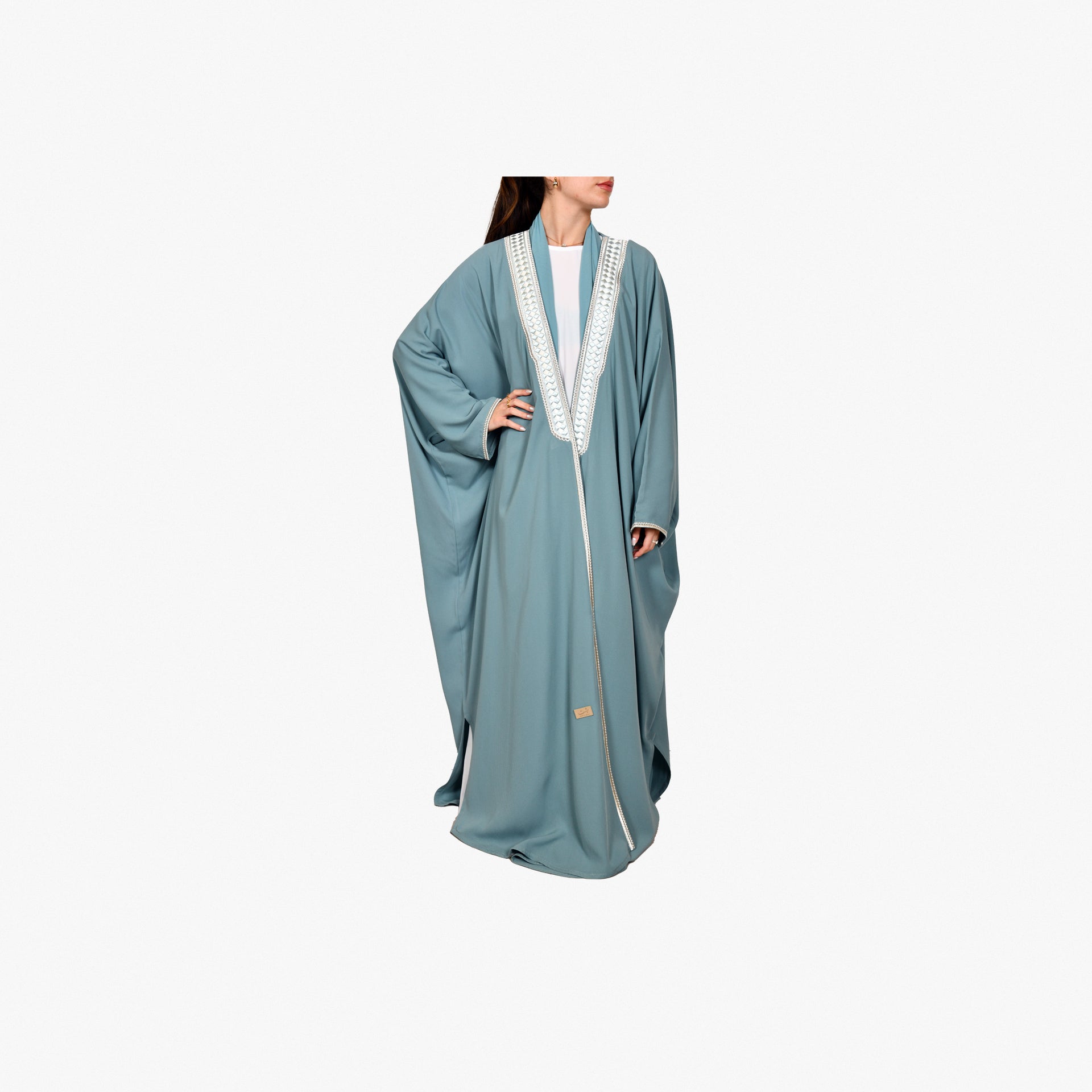 Light Blue Johara Abaya From Bisht Design - WECRE8