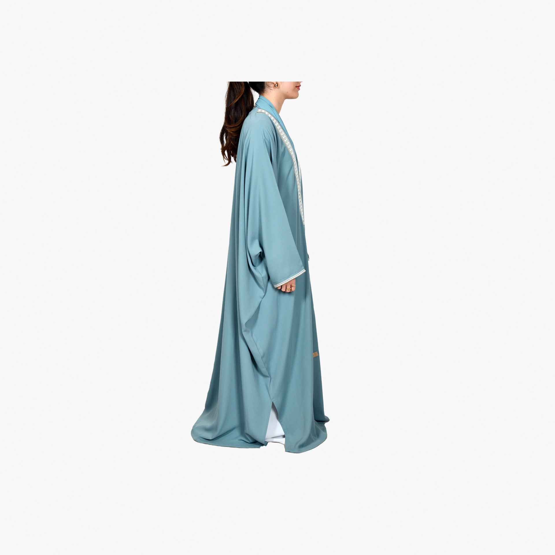 Light Blue Johara Abaya From Bisht Design - WECRE8