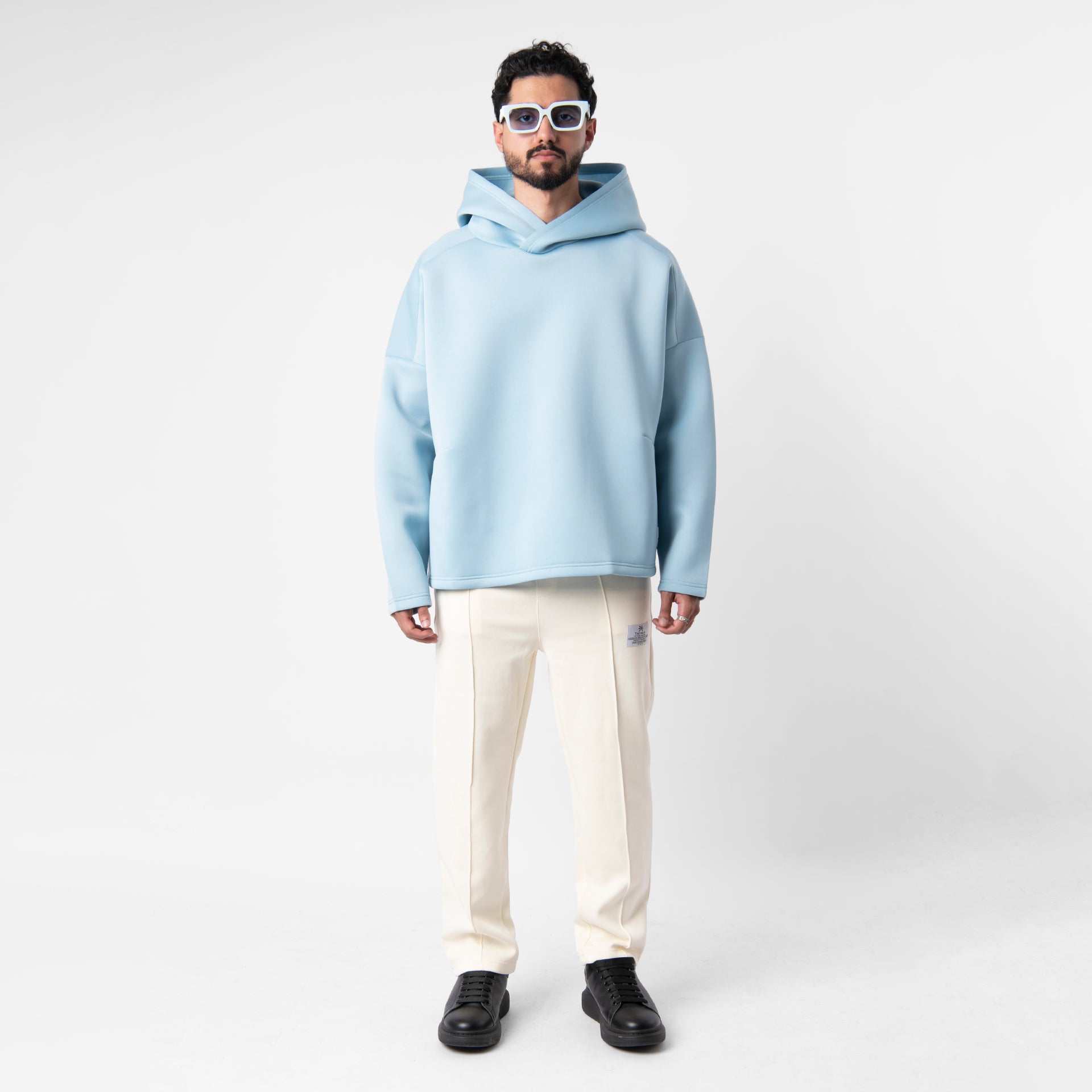 Light Blue Spring Oversize Hoodie From The Palm - WECRE8