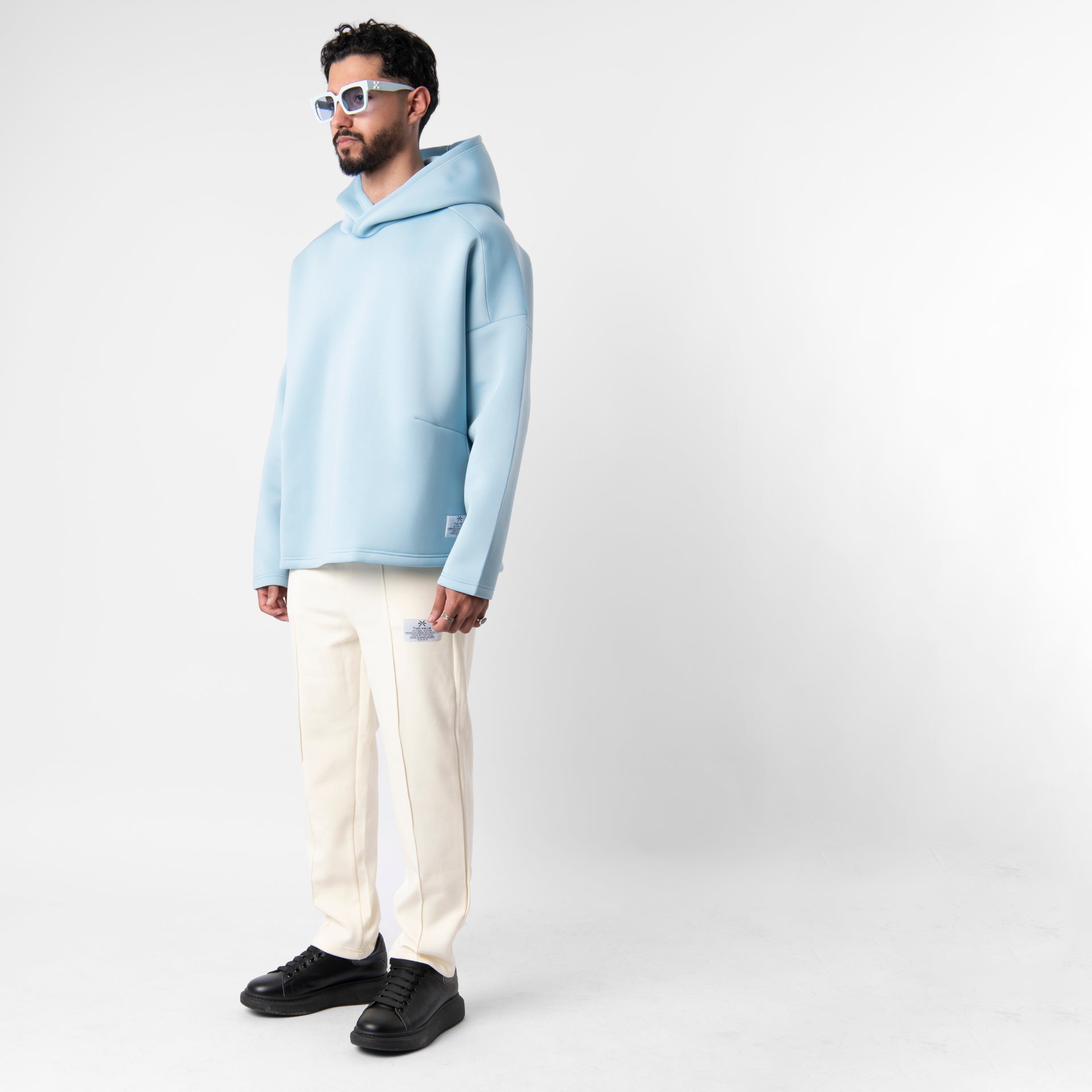 Light Blue Spring Oversize Hoodie From The Palm - WECRE8
