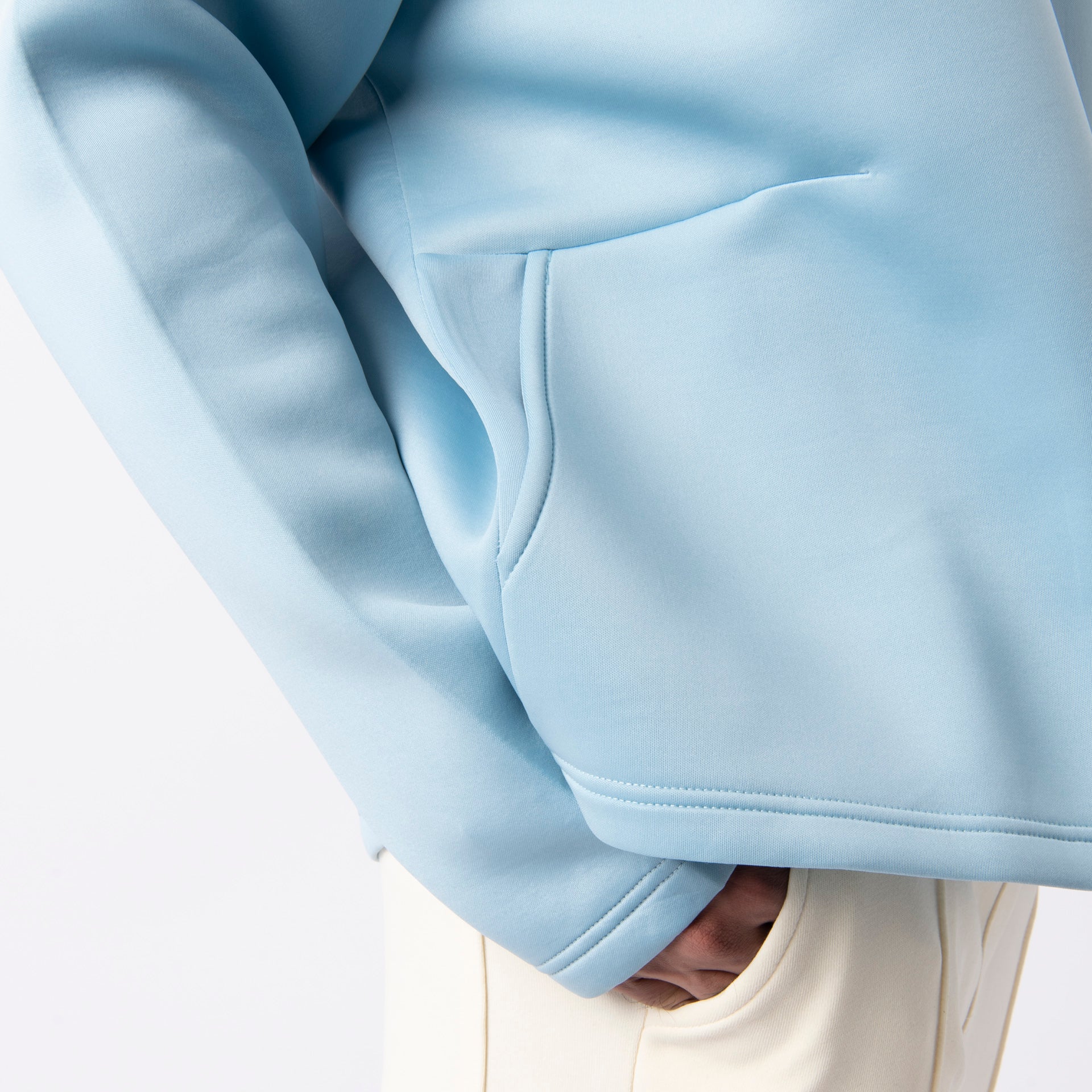 Light Blue Spring Oversize Hoodie From The Palm - WECRE8