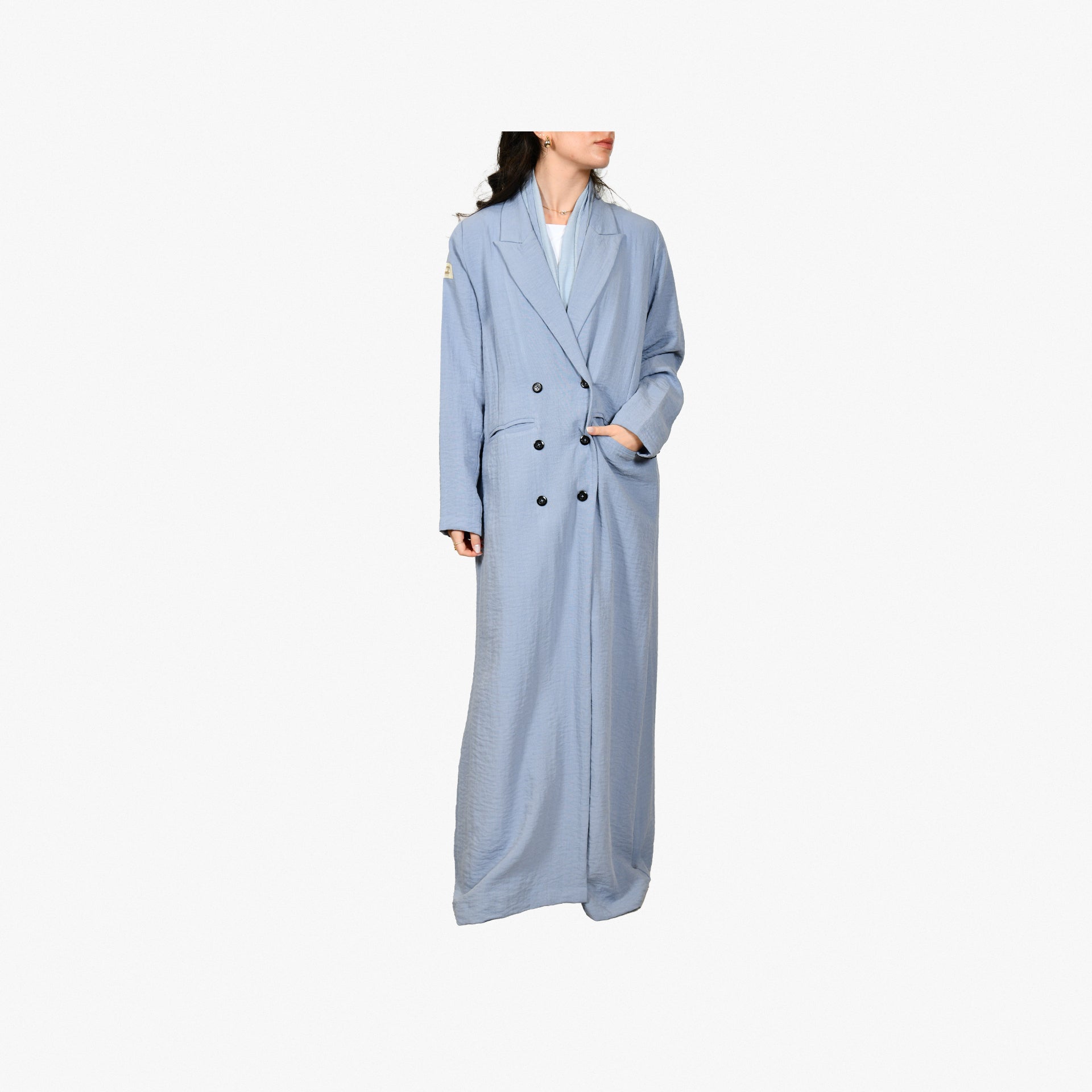 Light Blue Suit Abaya From Darzah - WECRE8