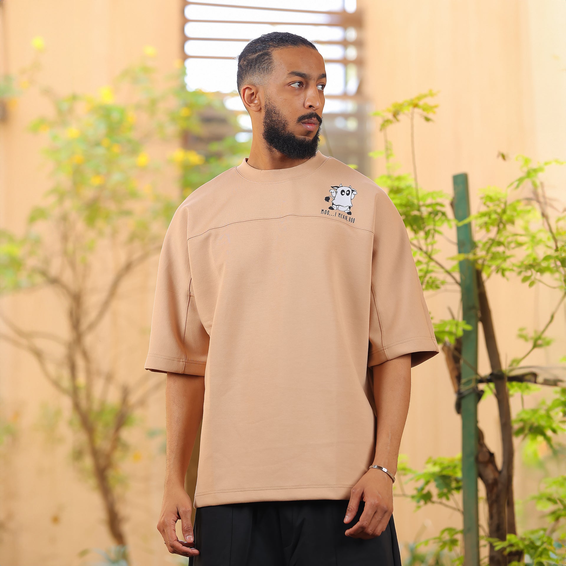 Light Brown Moo T-shirt From Pavone - WECRE8