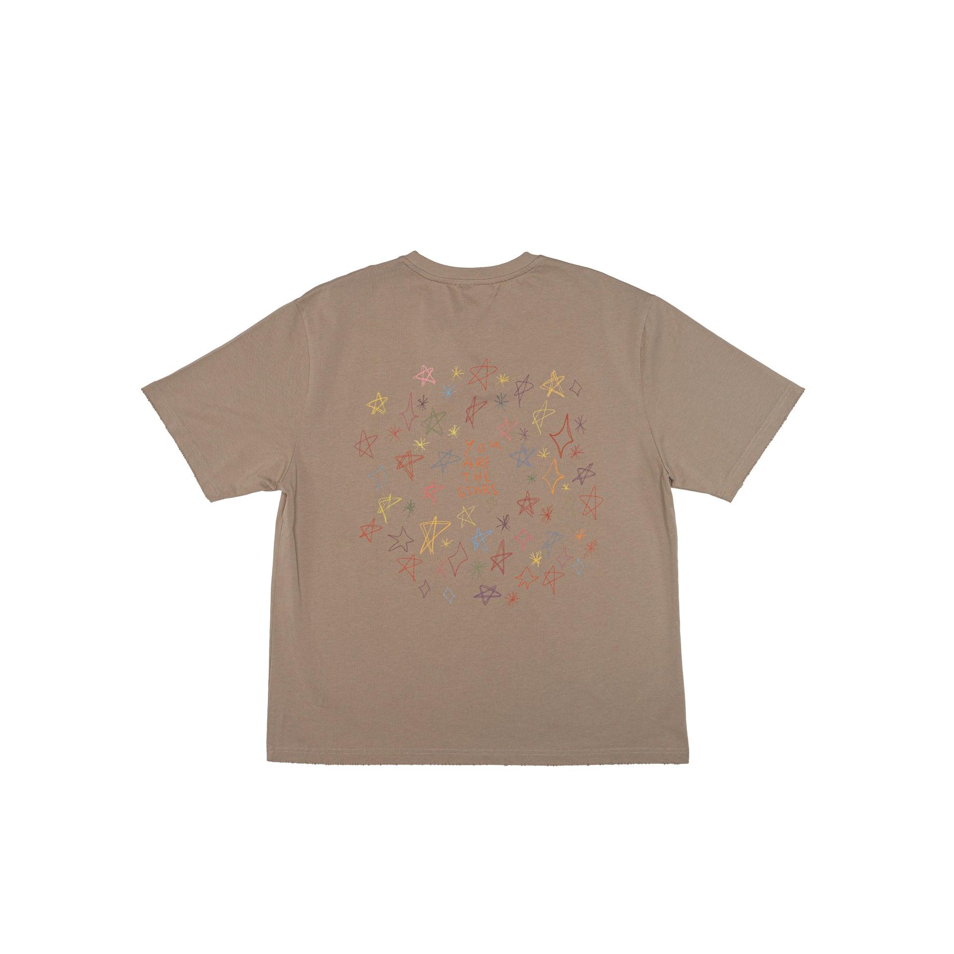 Light Brown T-shirt "The Stars" by Brandtionary - WECRE8