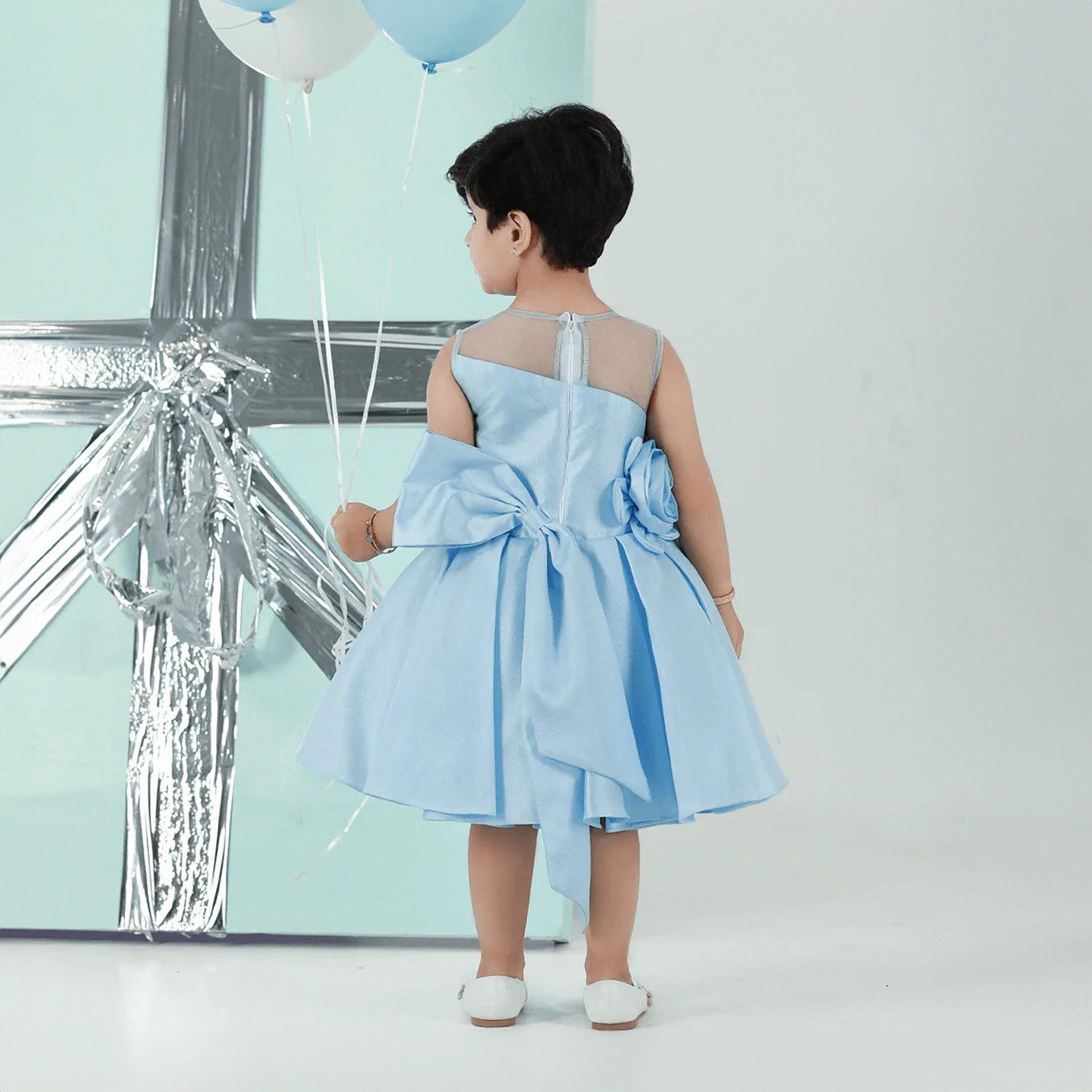 Light Sky Blue "Ladan" Dress By Shams Kids - WECRE8