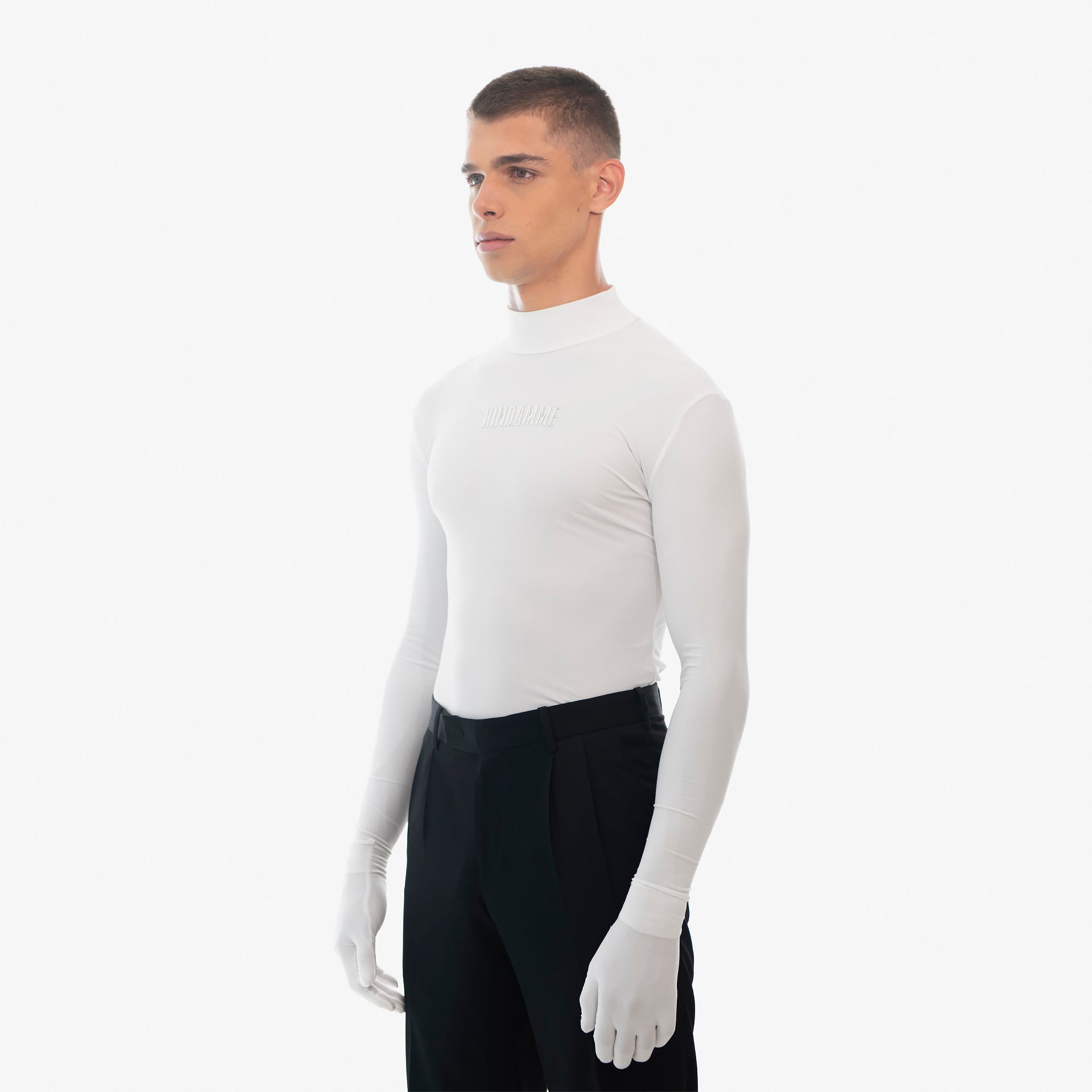 MEN'S Off-White LOGO SECOND SKIN WITH REMOVABLE GLOVES BY HINDAMME - WECRE8