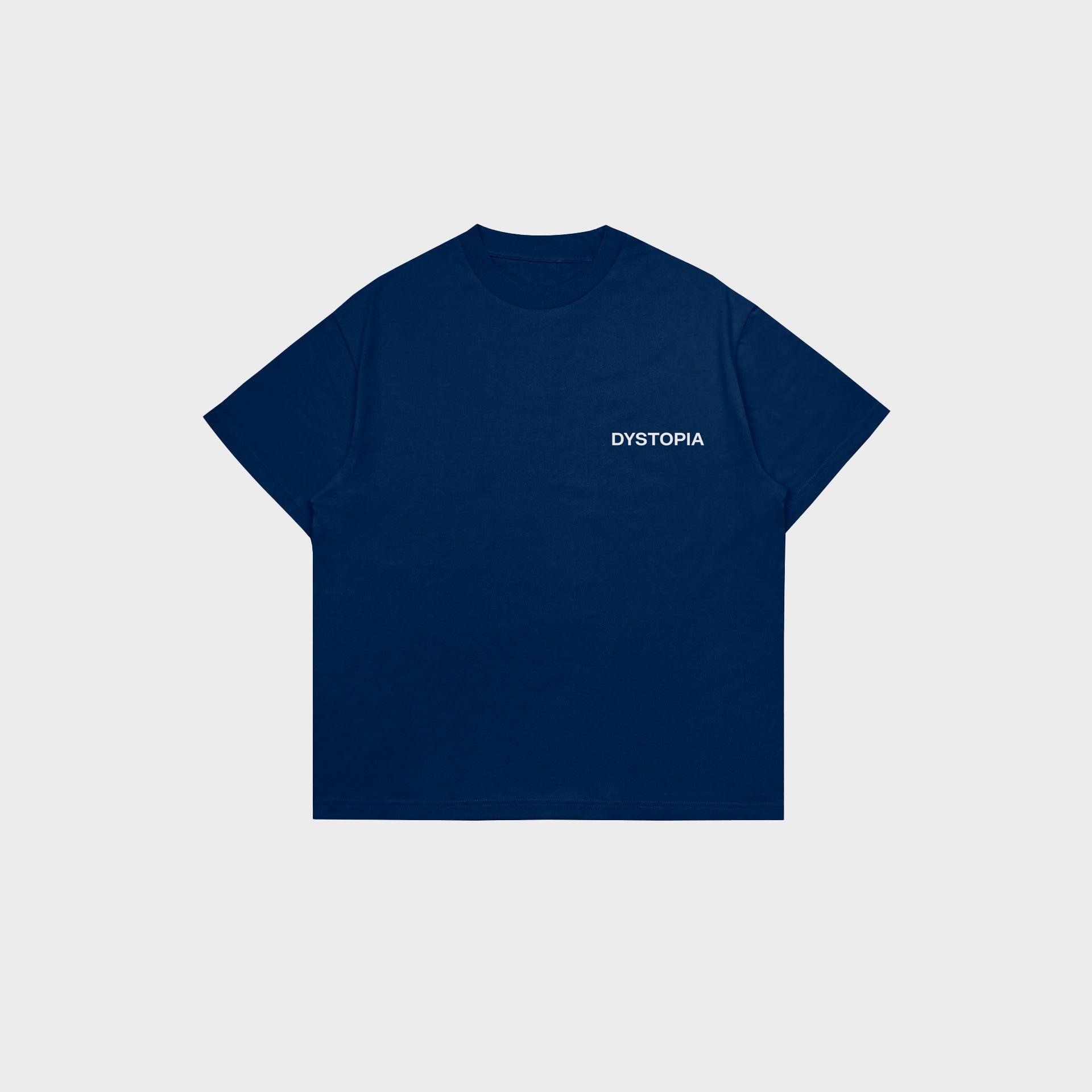 Navy +33 Code T-shirt From Dystopia - WECRE8