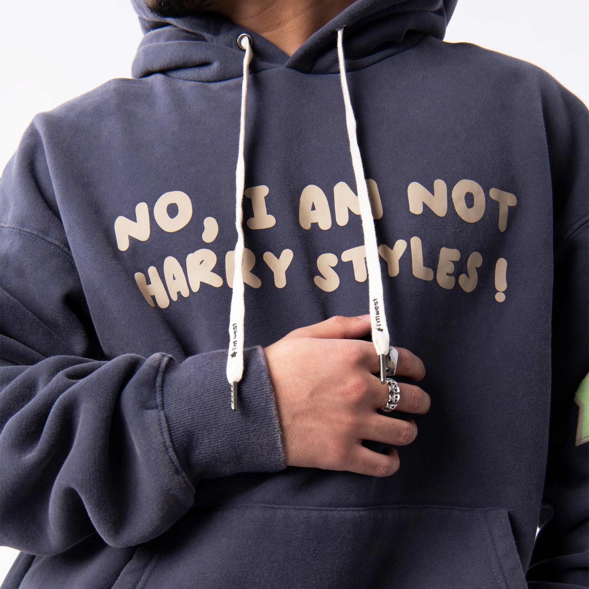 Navy No I'm Not Harry Styles Hoodie From I'm West - WECRE8