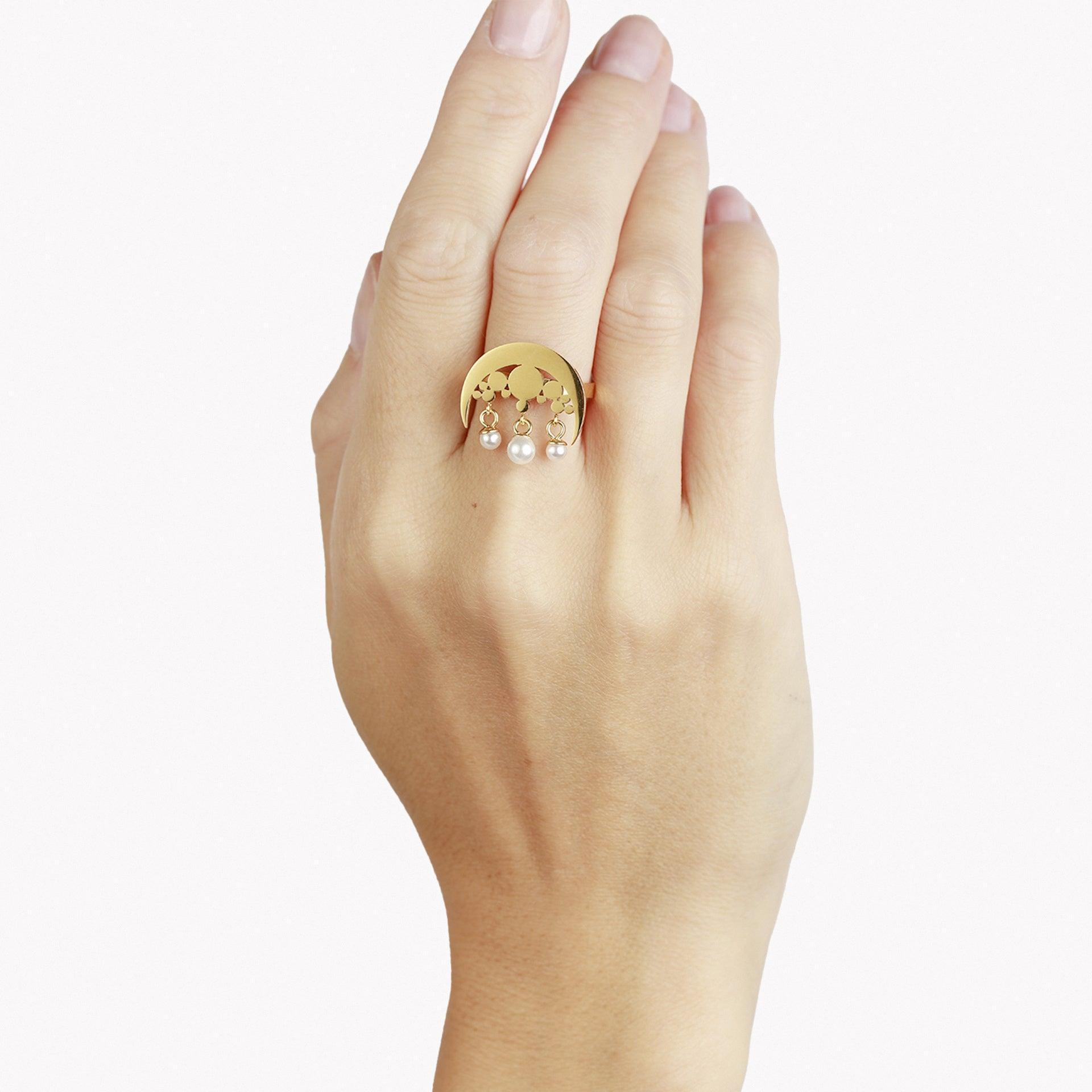 Noor Gold Ring From Le-Soleil - WECRE8