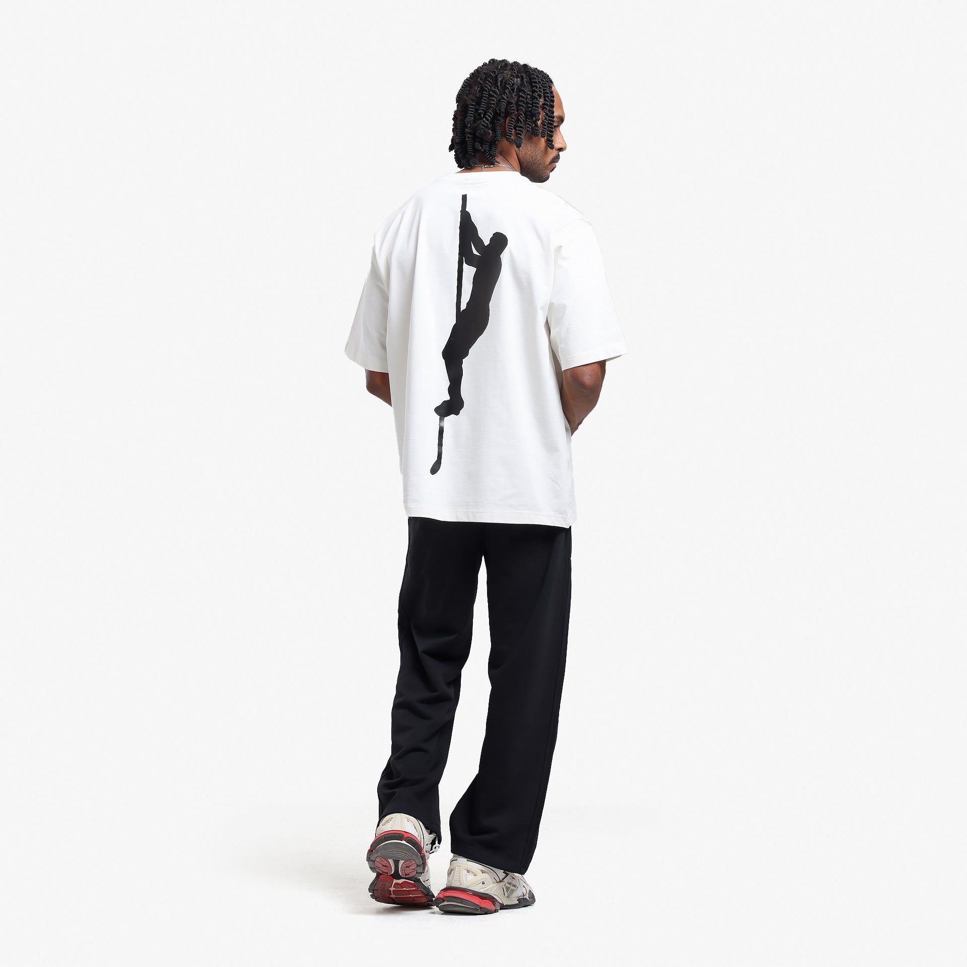 Off white Climbing T-shirt With a Back Print From Vanguard - WECRE8