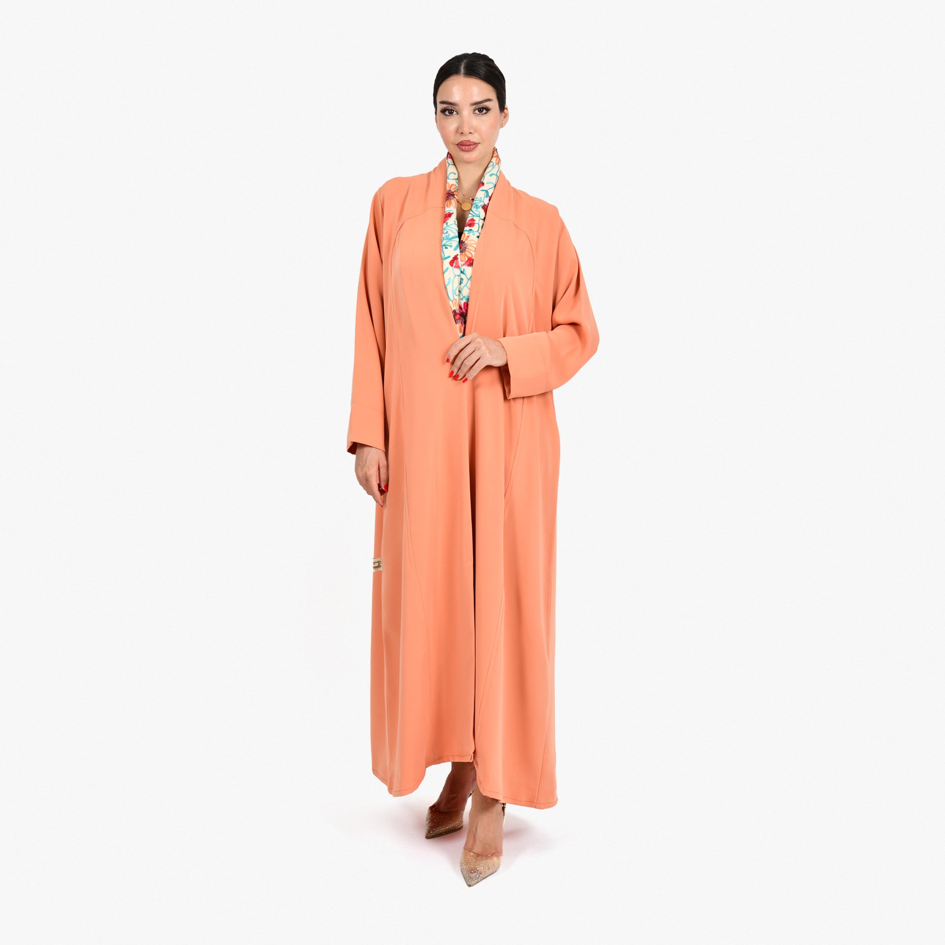 Orange Barbi Abaya by Darzah - WECRE8