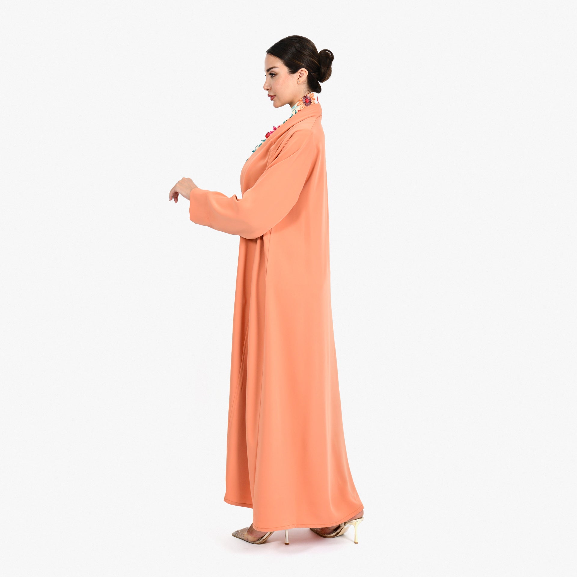 Orange Barbi Abaya by Darzah - WECRE8